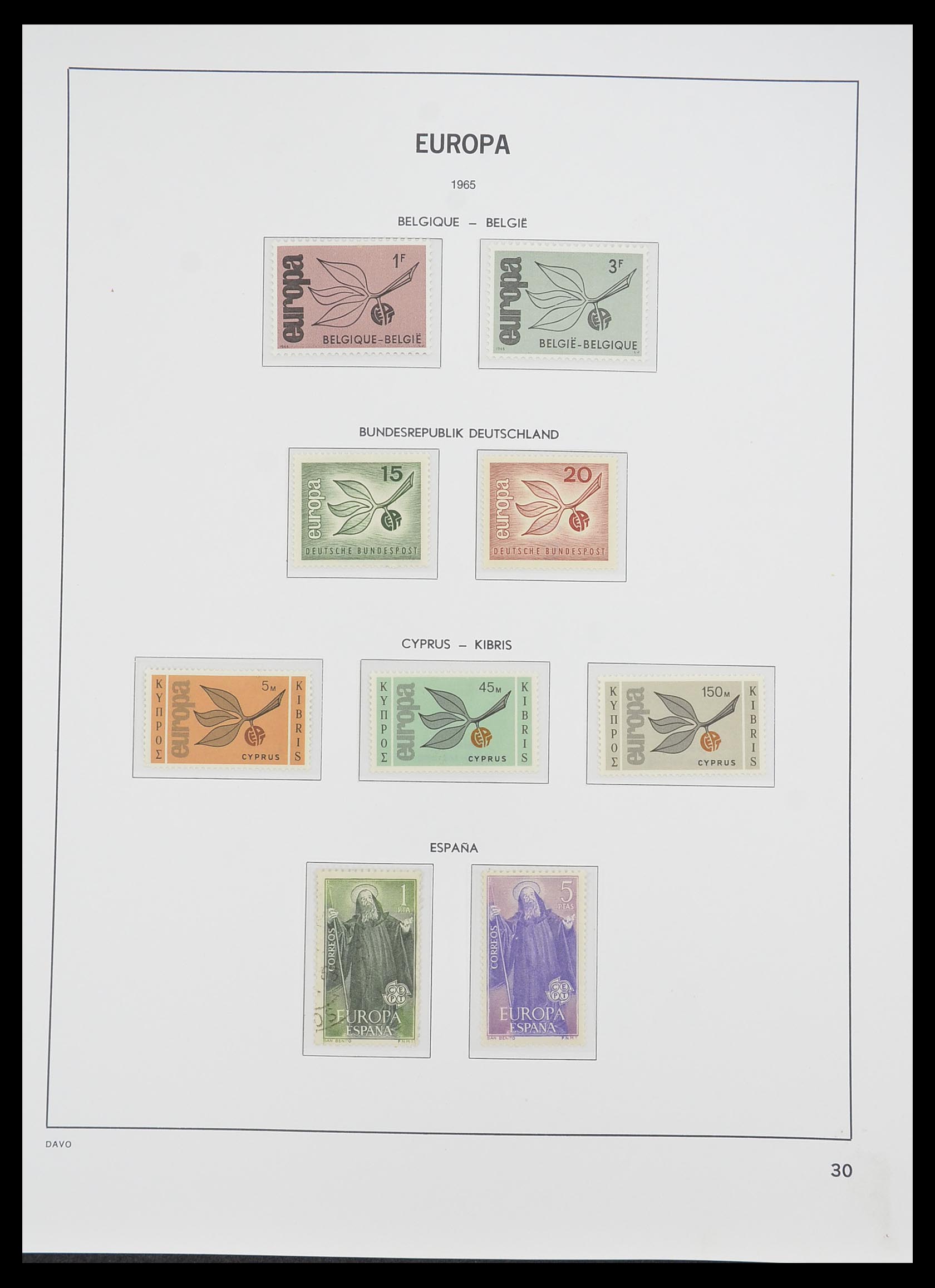 33530 030 - Postzegelverzameling 33530 Europa CEPT 1949-2013.