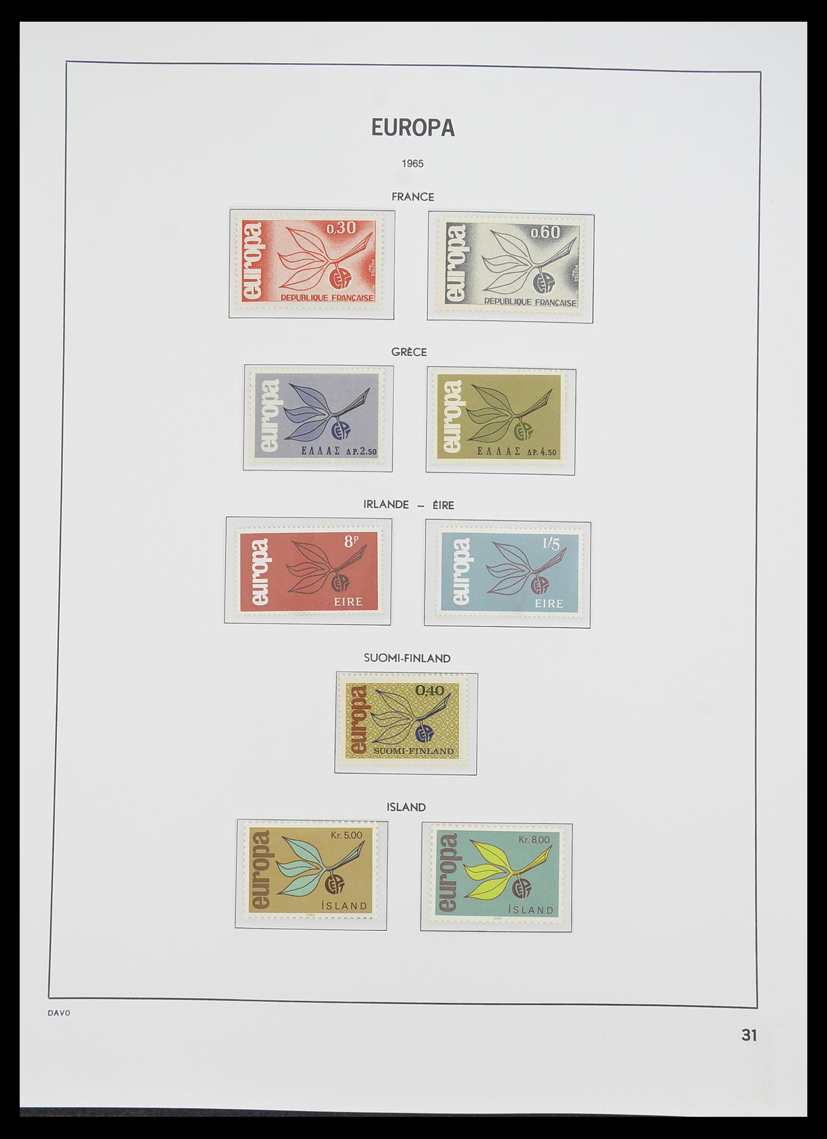 33530 031 - Postzegelverzameling 33530 Europa CEPT 1949-2013.
