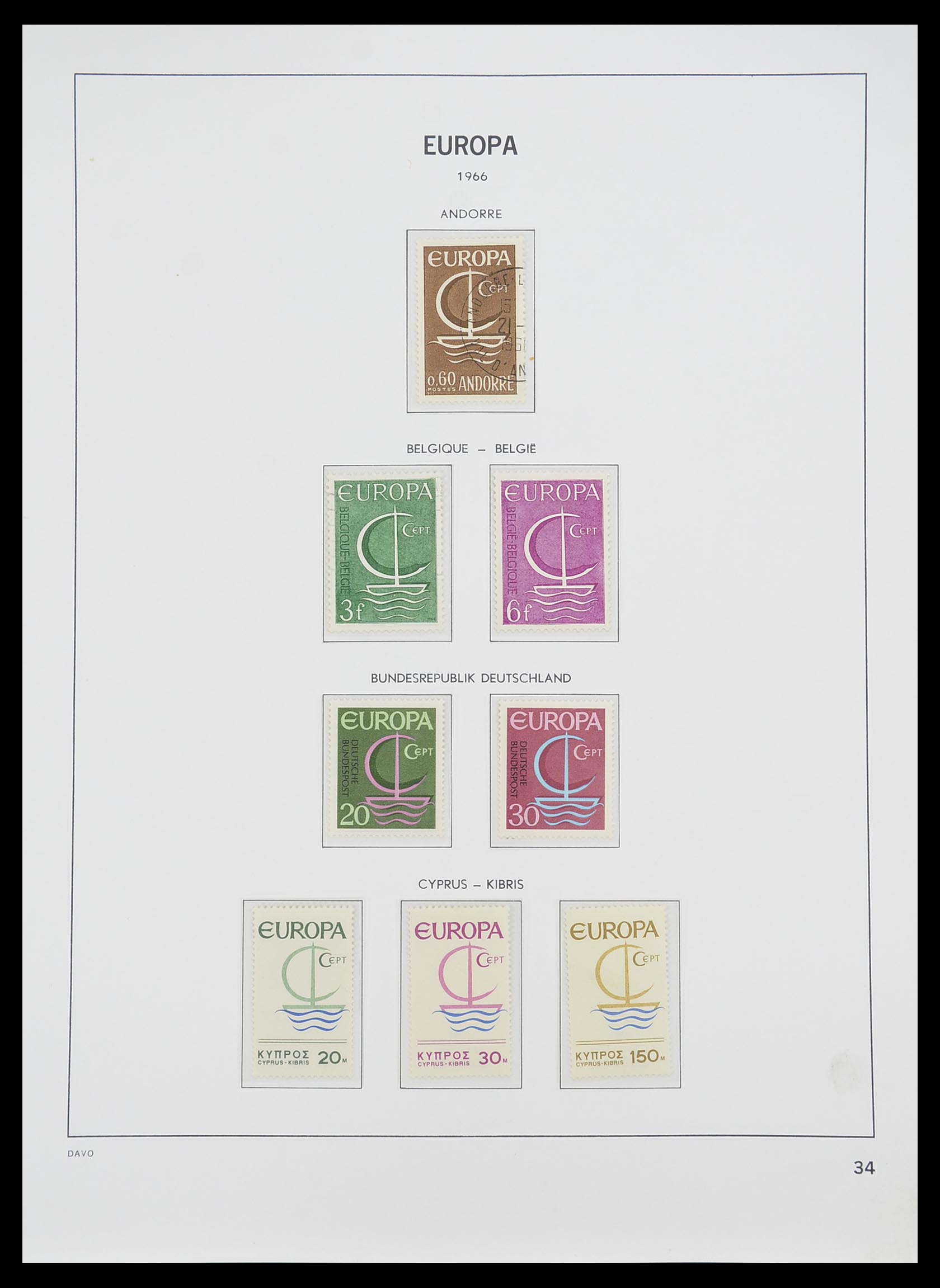 33530 034 - Postzegelverzameling 33530 Europa CEPT 1949-2013.