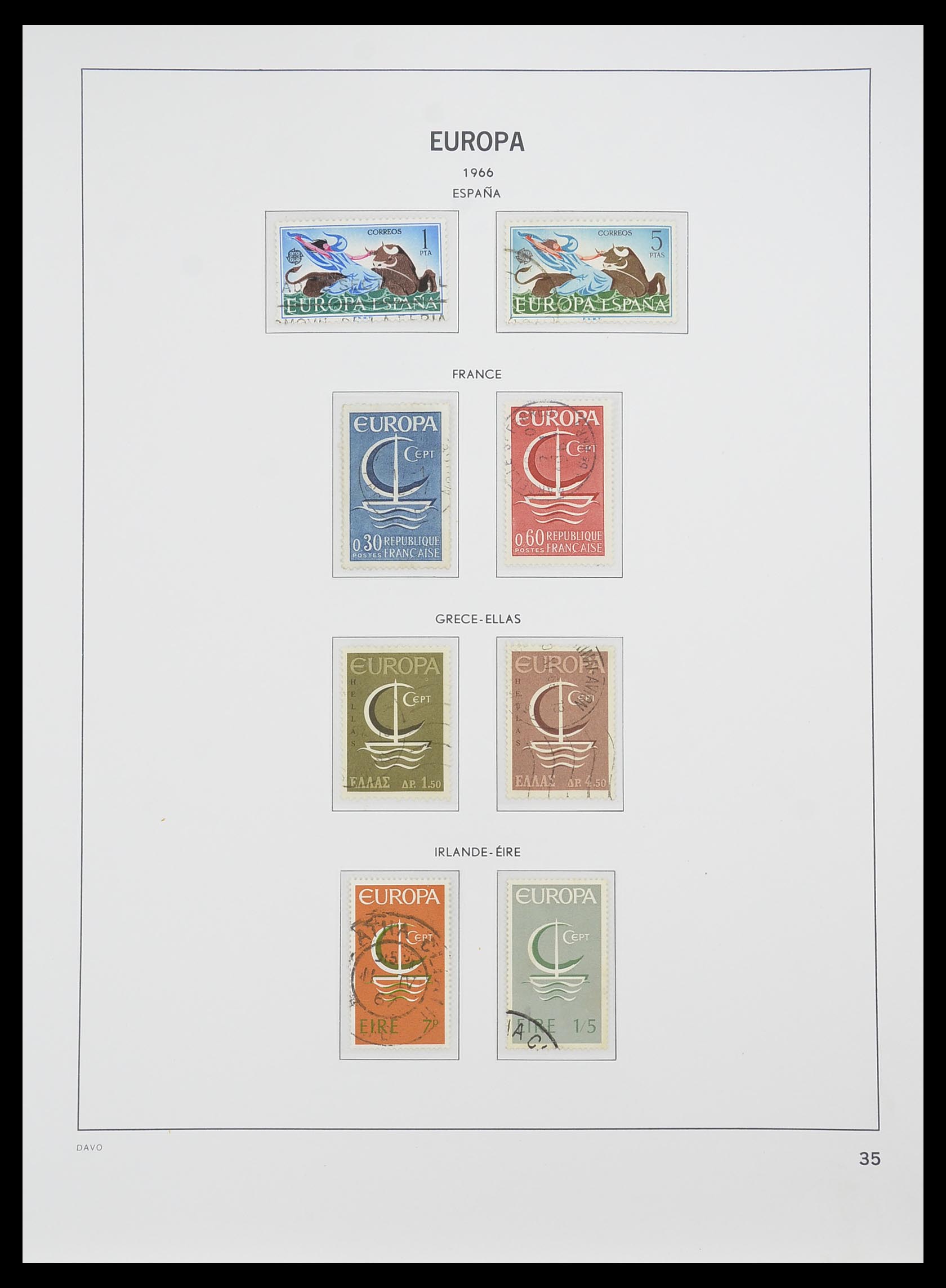 33530 035 - Postzegelverzameling 33530 Europa CEPT 1949-2013.