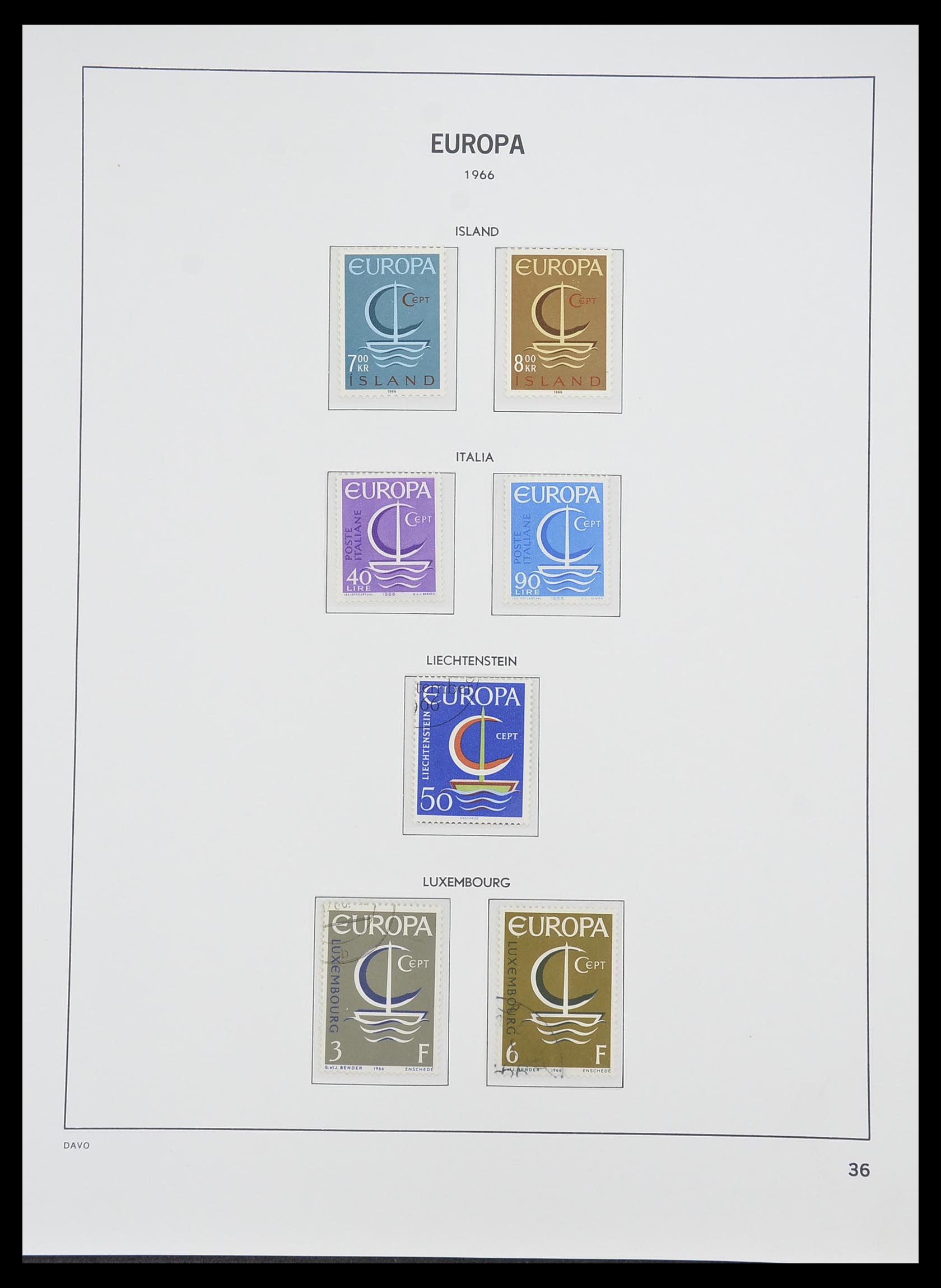 33530 036 - Postzegelverzameling 33530 Europa CEPT 1949-2013.