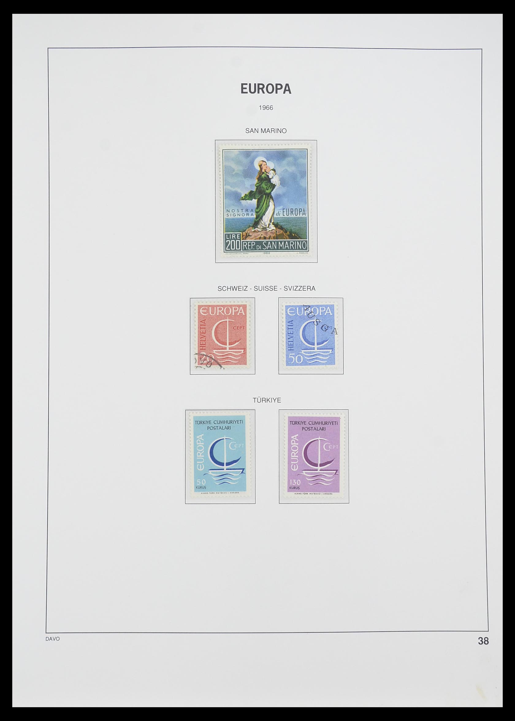33530 038 - Postzegelverzameling 33530 Europa CEPT 1949-2013.