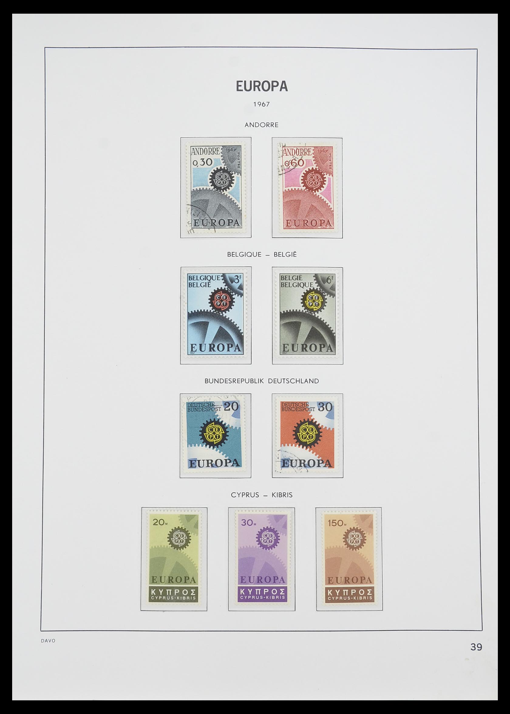 33530 039 - Postzegelverzameling 33530 Europa CEPT 1949-2013.