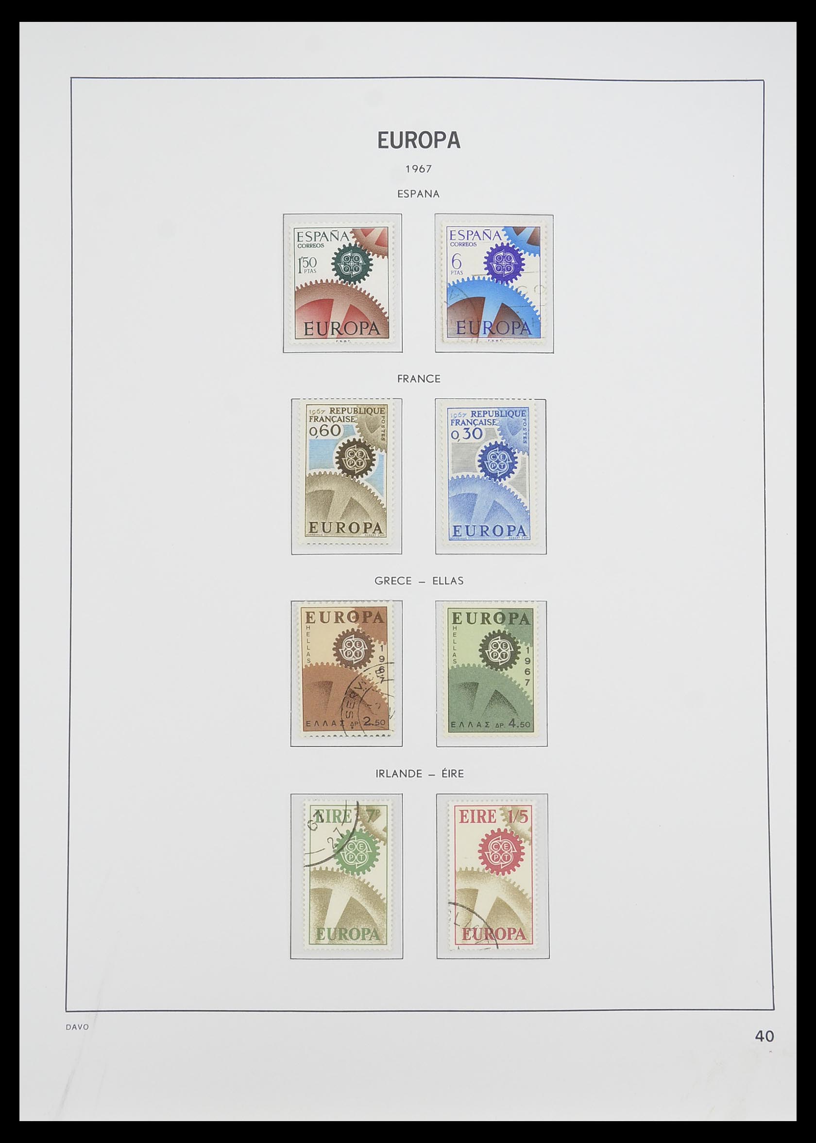 33530 040 - Postzegelverzameling 33530 Europa CEPT 1949-2013.