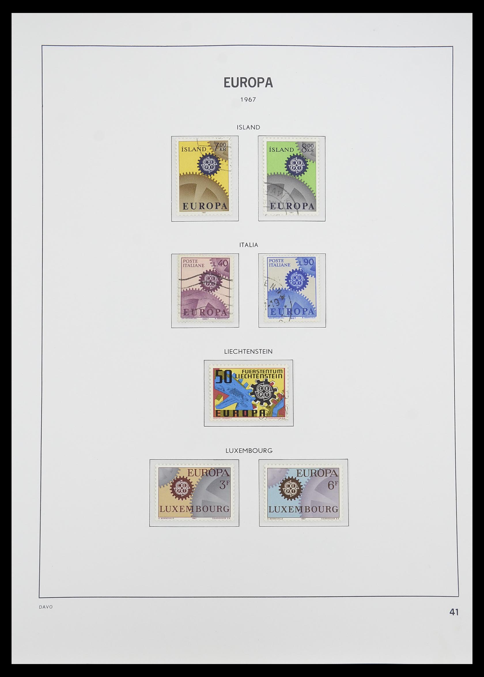 33530 041 - Postzegelverzameling 33530 Europa CEPT 1949-2013.