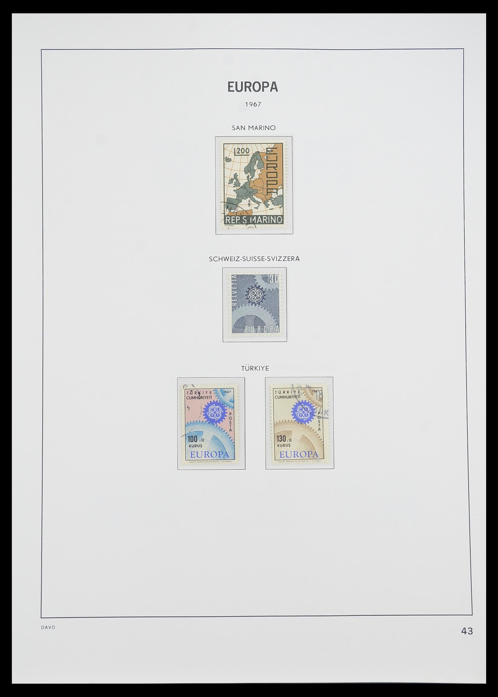 33530 043 - Postzegelverzameling 33530 Europa CEPT 1949-2013.