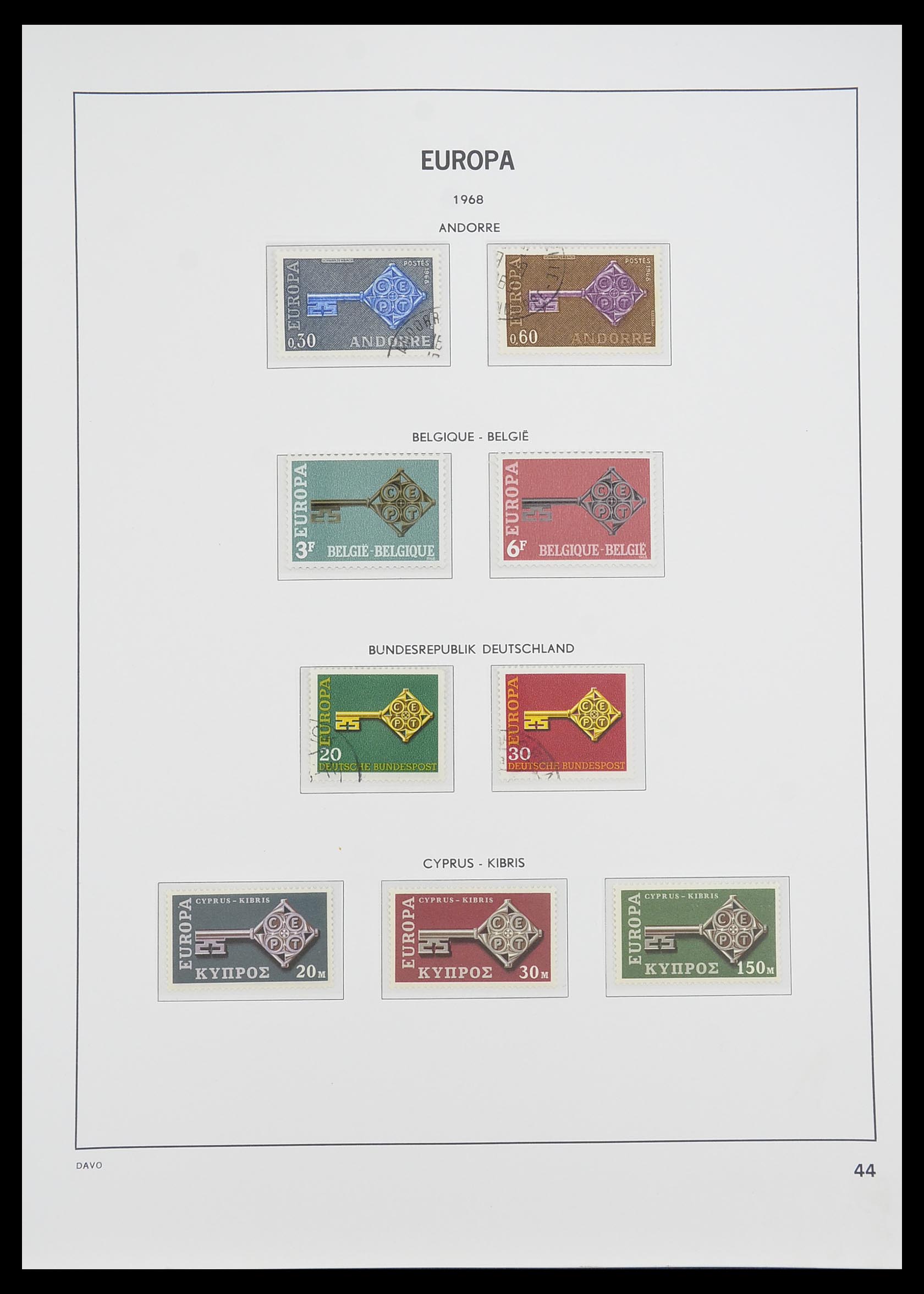 33530 044 - Postzegelverzameling 33530 Europa CEPT 1949-2013.