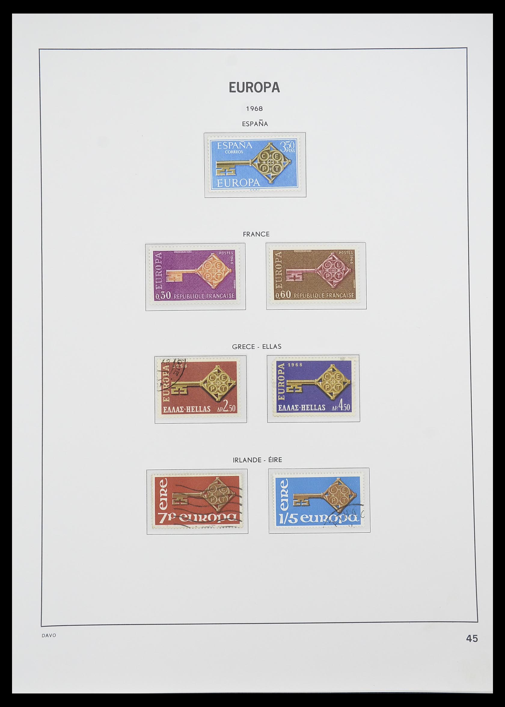 33530 045 - Postzegelverzameling 33530 Europa CEPT 1949-2013.