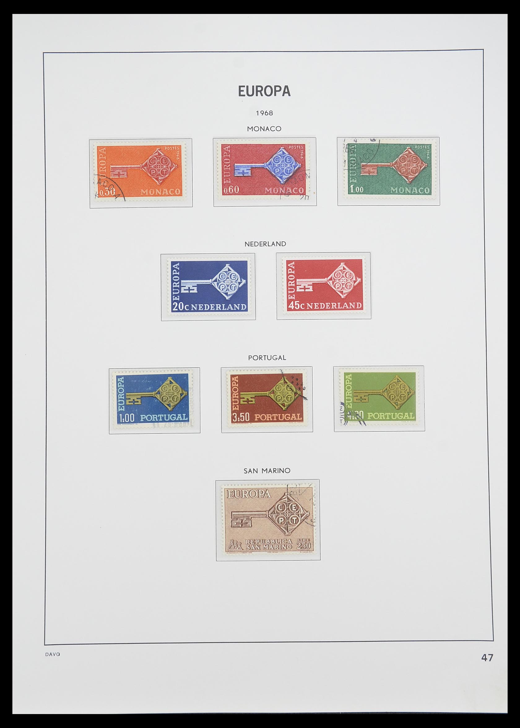 33530 047 - Postzegelverzameling 33530 Europa CEPT 1949-2013.