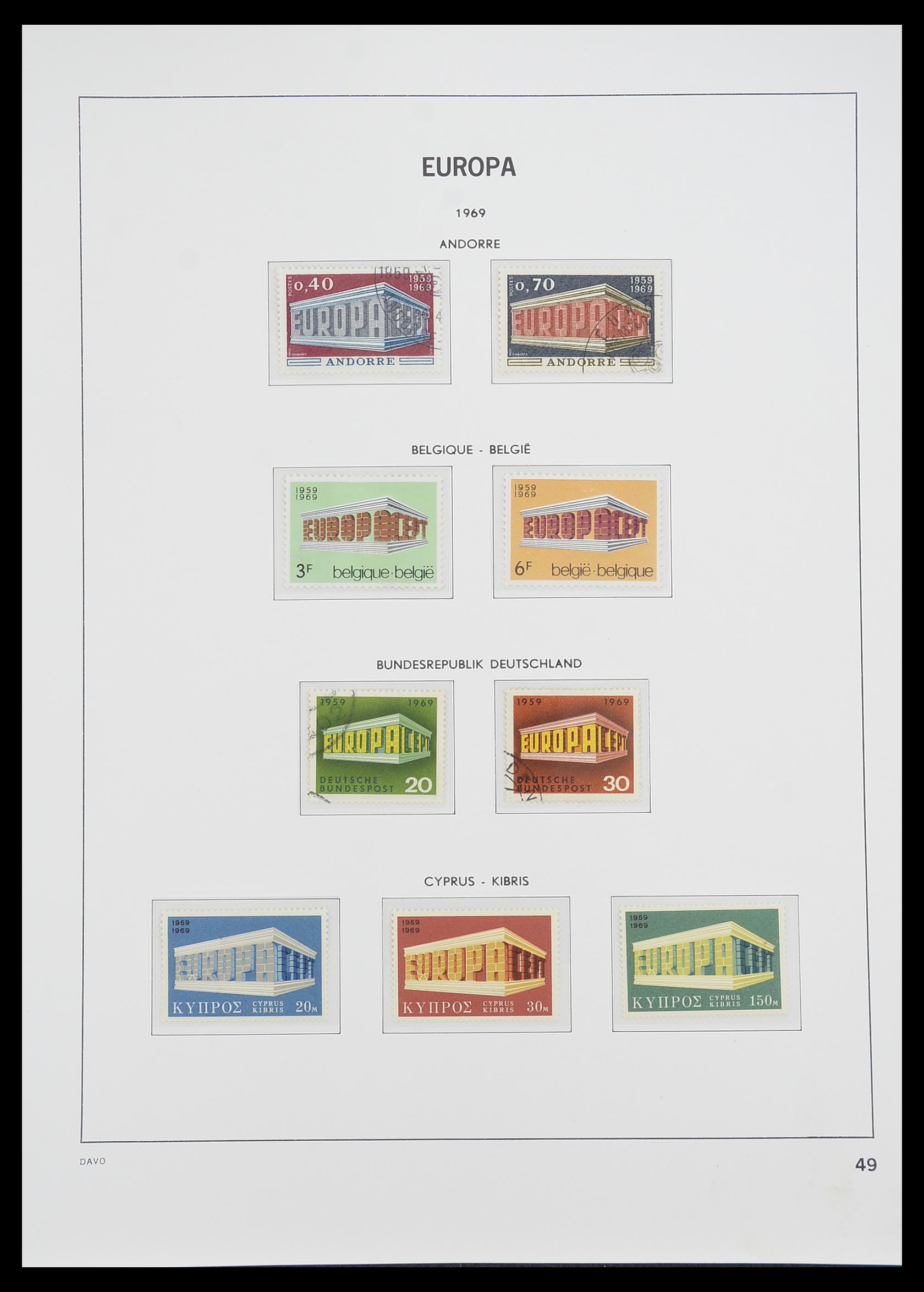 33530 049 - Postzegelverzameling 33530 Europa CEPT 1949-2013.