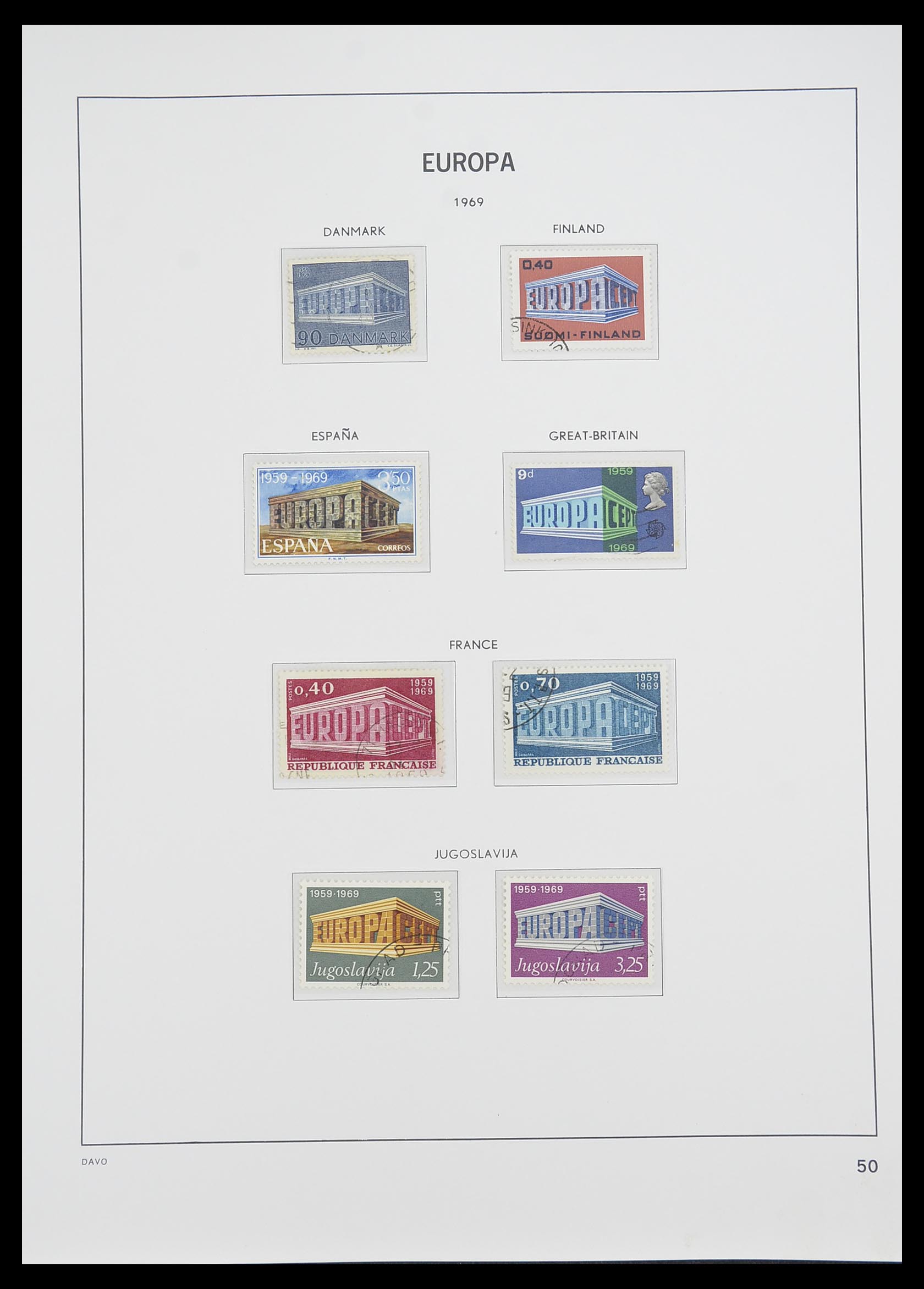 33530 050 - Postzegelverzameling 33530 Europa CEPT 1949-2013.