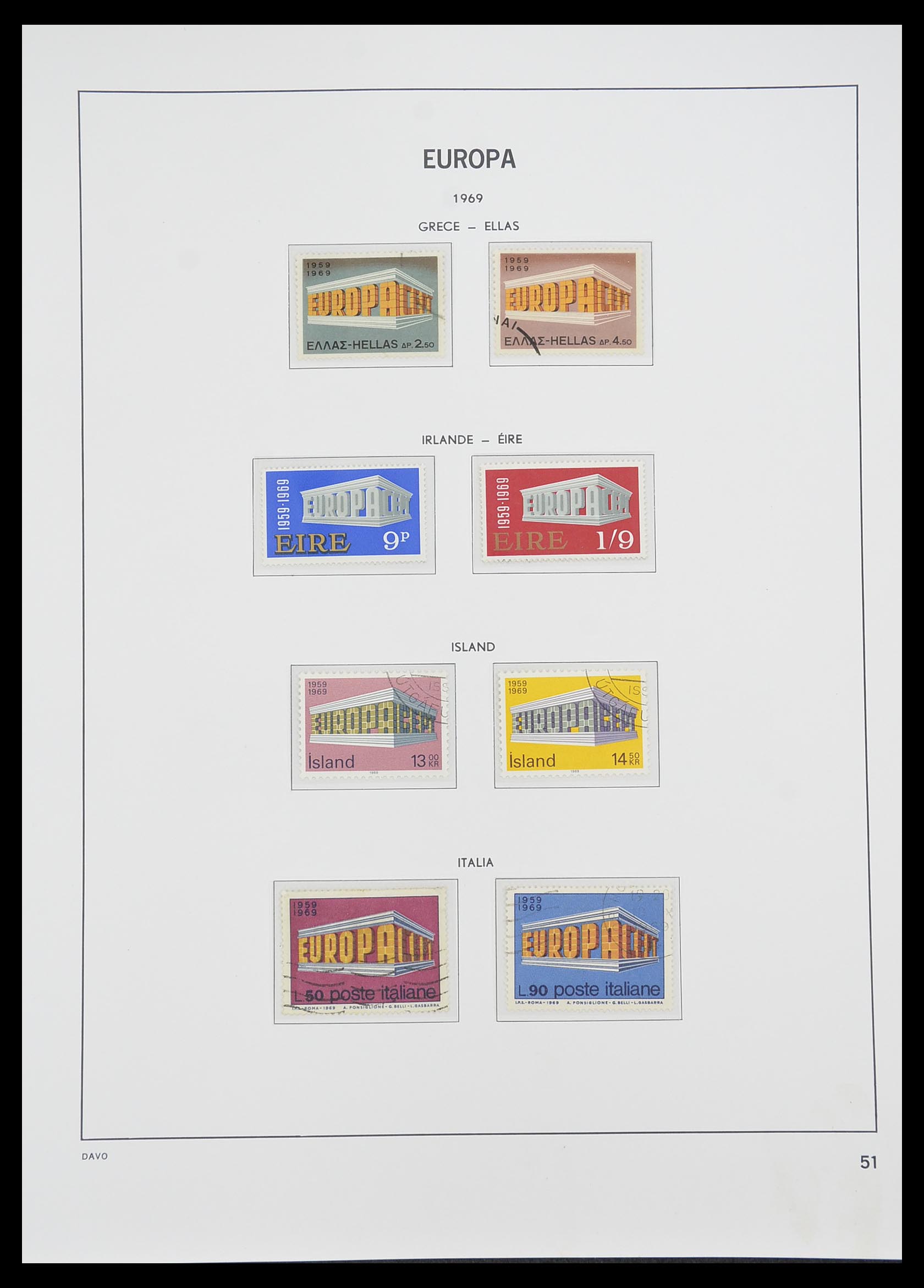 33530 051 - Postzegelverzameling 33530 Europa CEPT 1949-2013.
