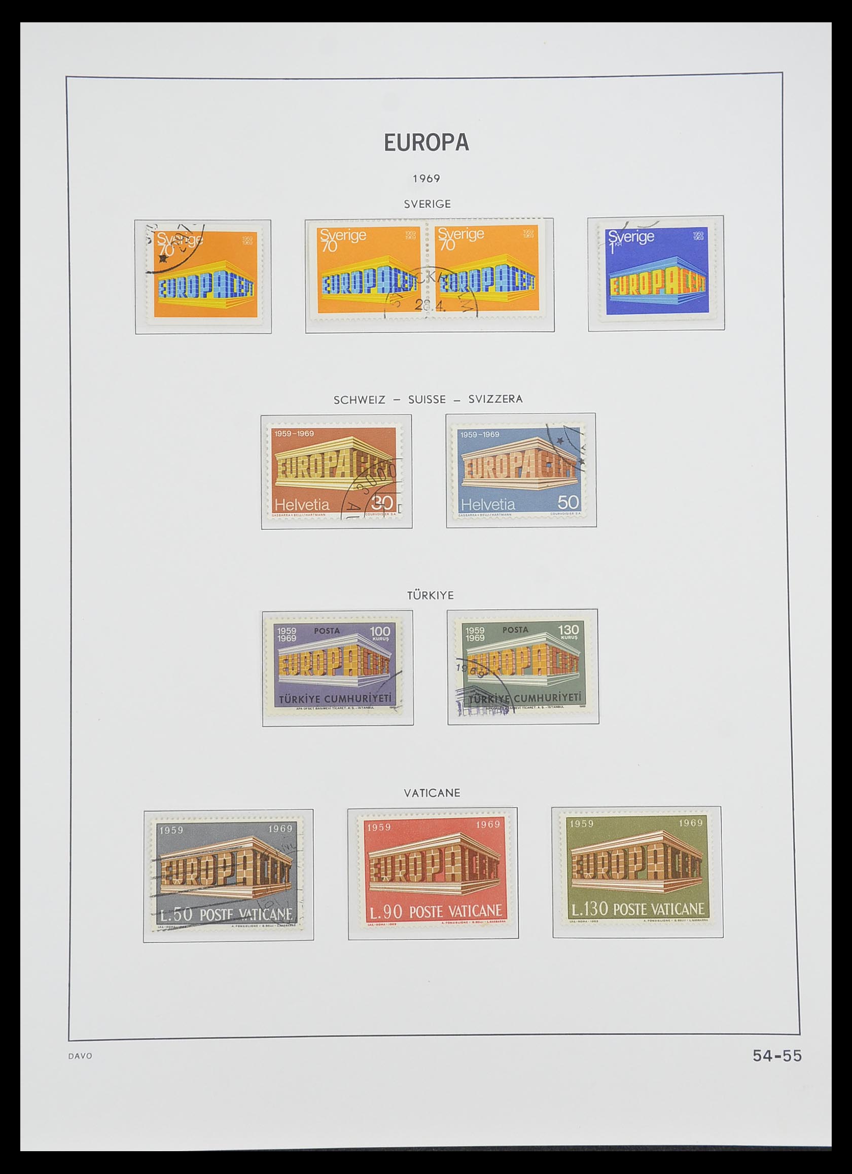 33530 054 - Postzegelverzameling 33530 Europa CEPT 1949-2013.