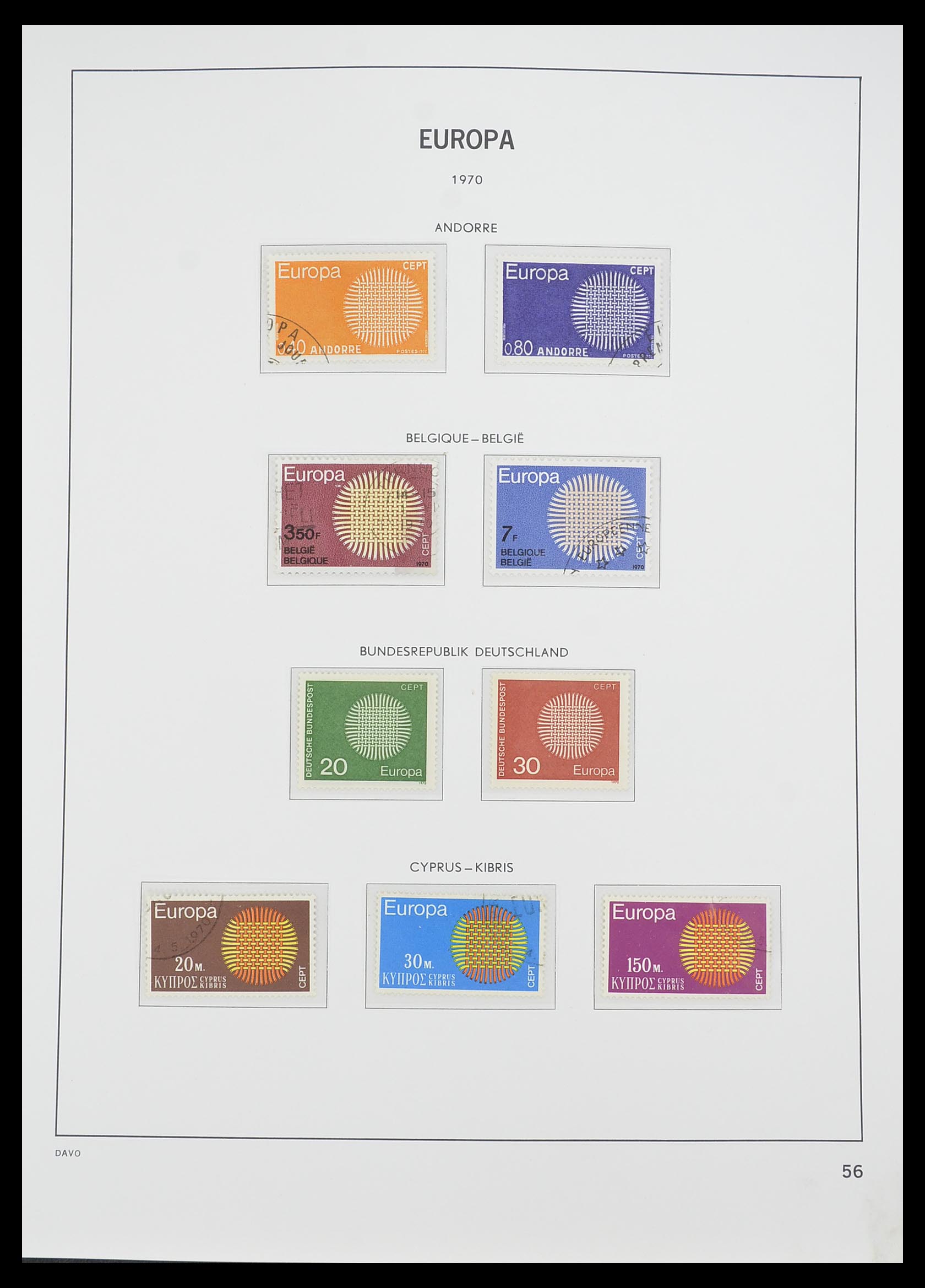 33530 055 - Postzegelverzameling 33530 Europa CEPT 1949-2013.