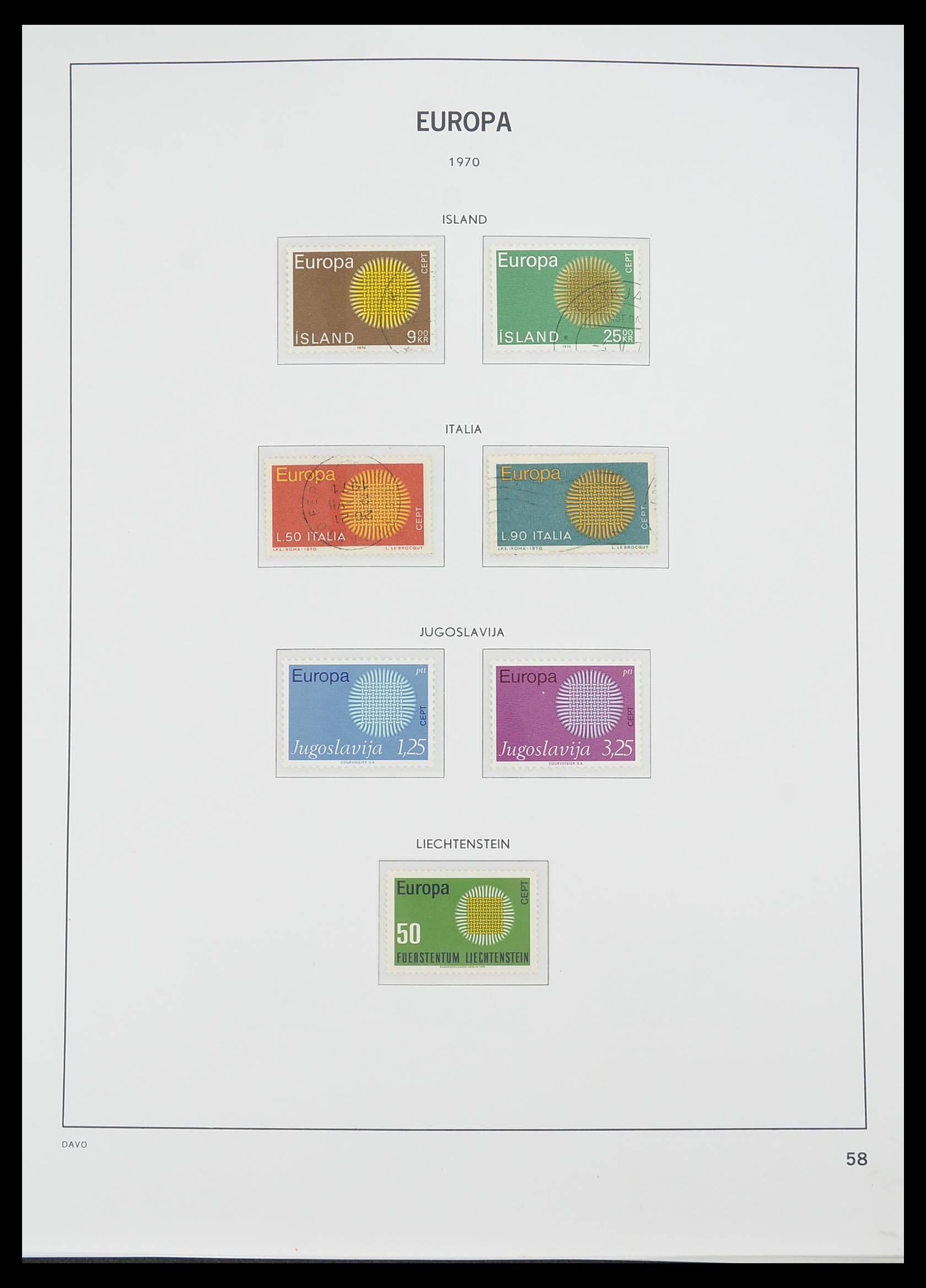 33530 057 - Postzegelverzameling 33530 Europa CEPT 1949-2013.