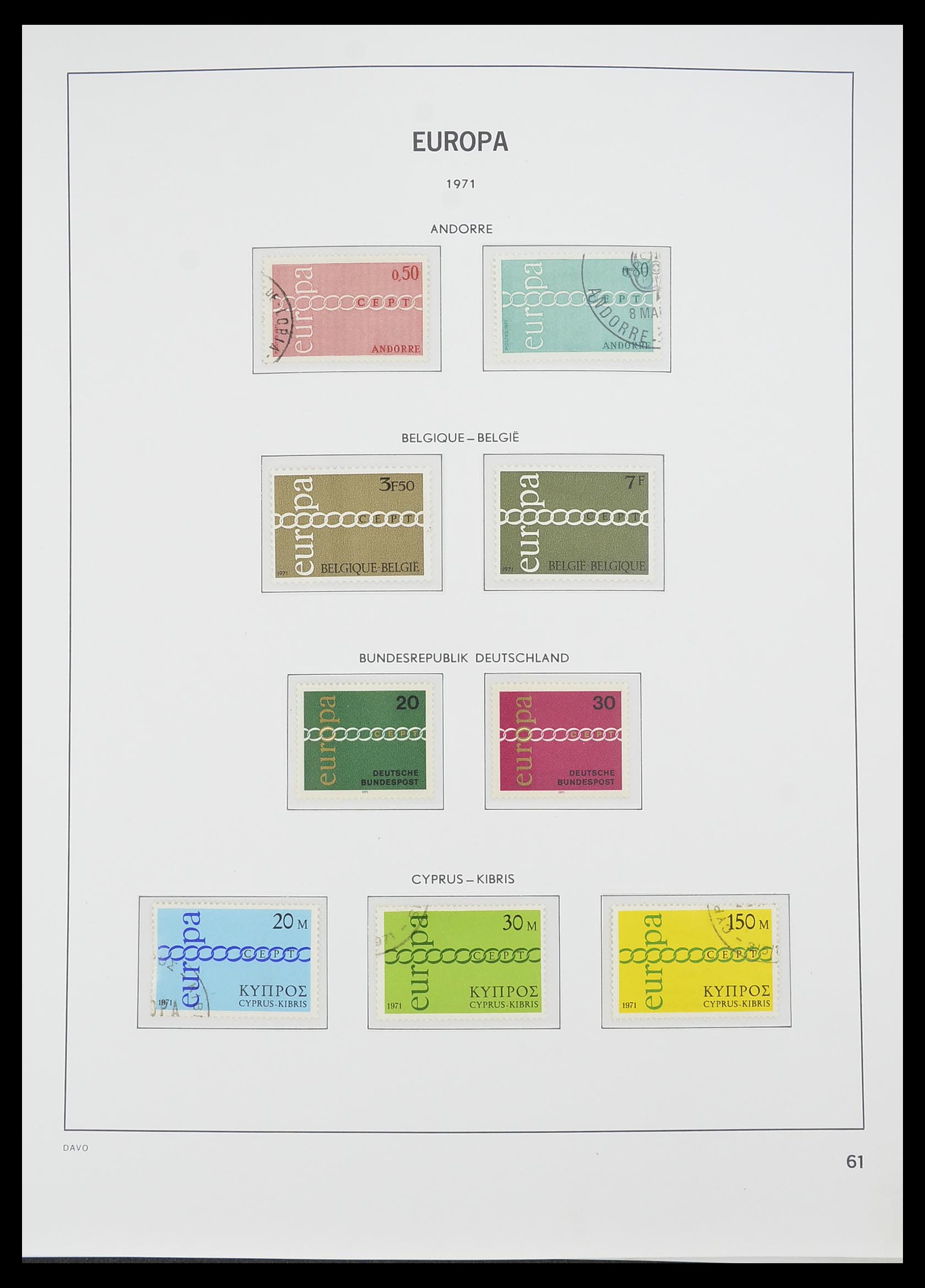 33530 060 - Postzegelverzameling 33530 Europa CEPT 1949-2013.