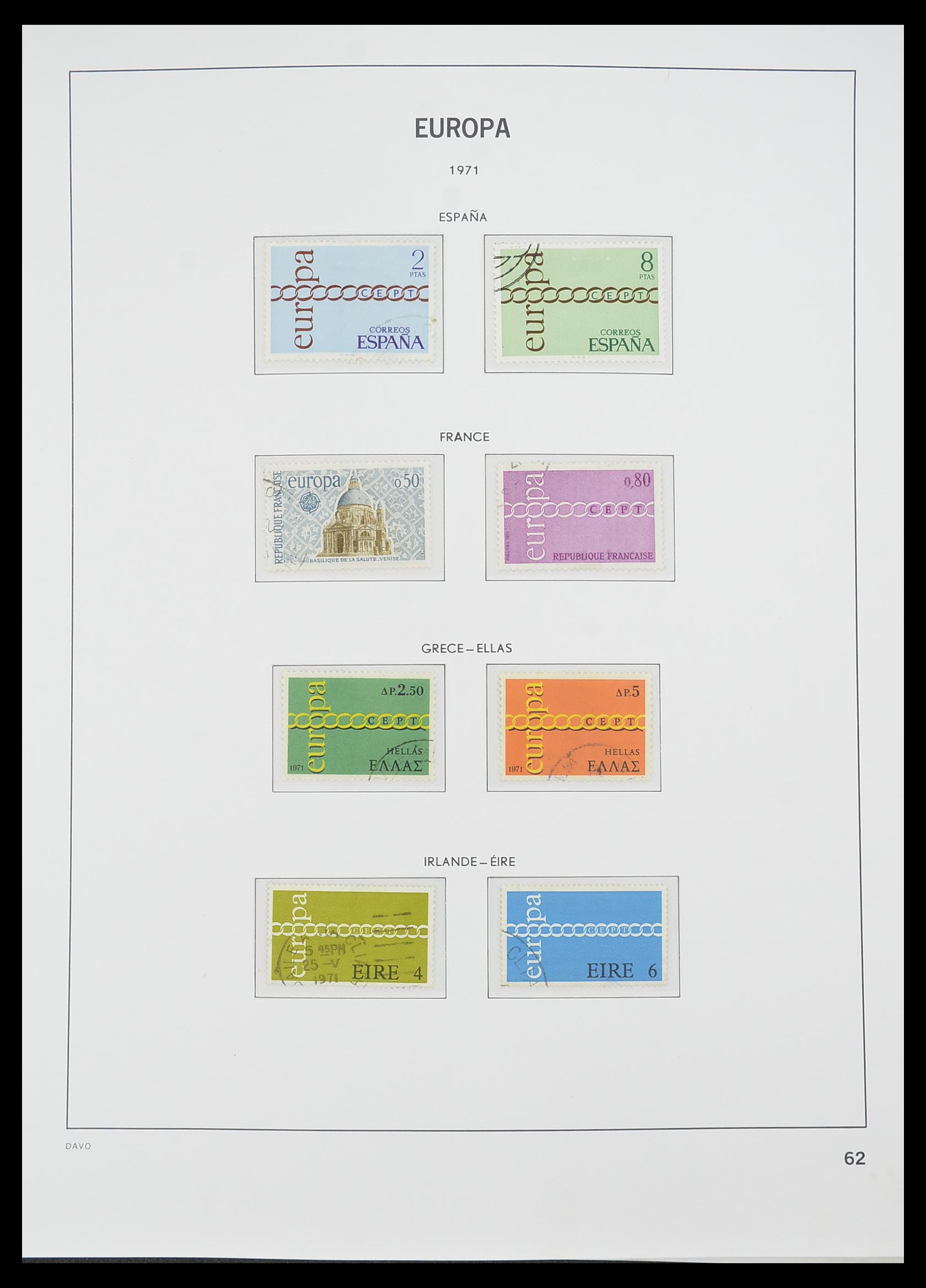 33530 061 - Postzegelverzameling 33530 Europa CEPT 1949-2013.