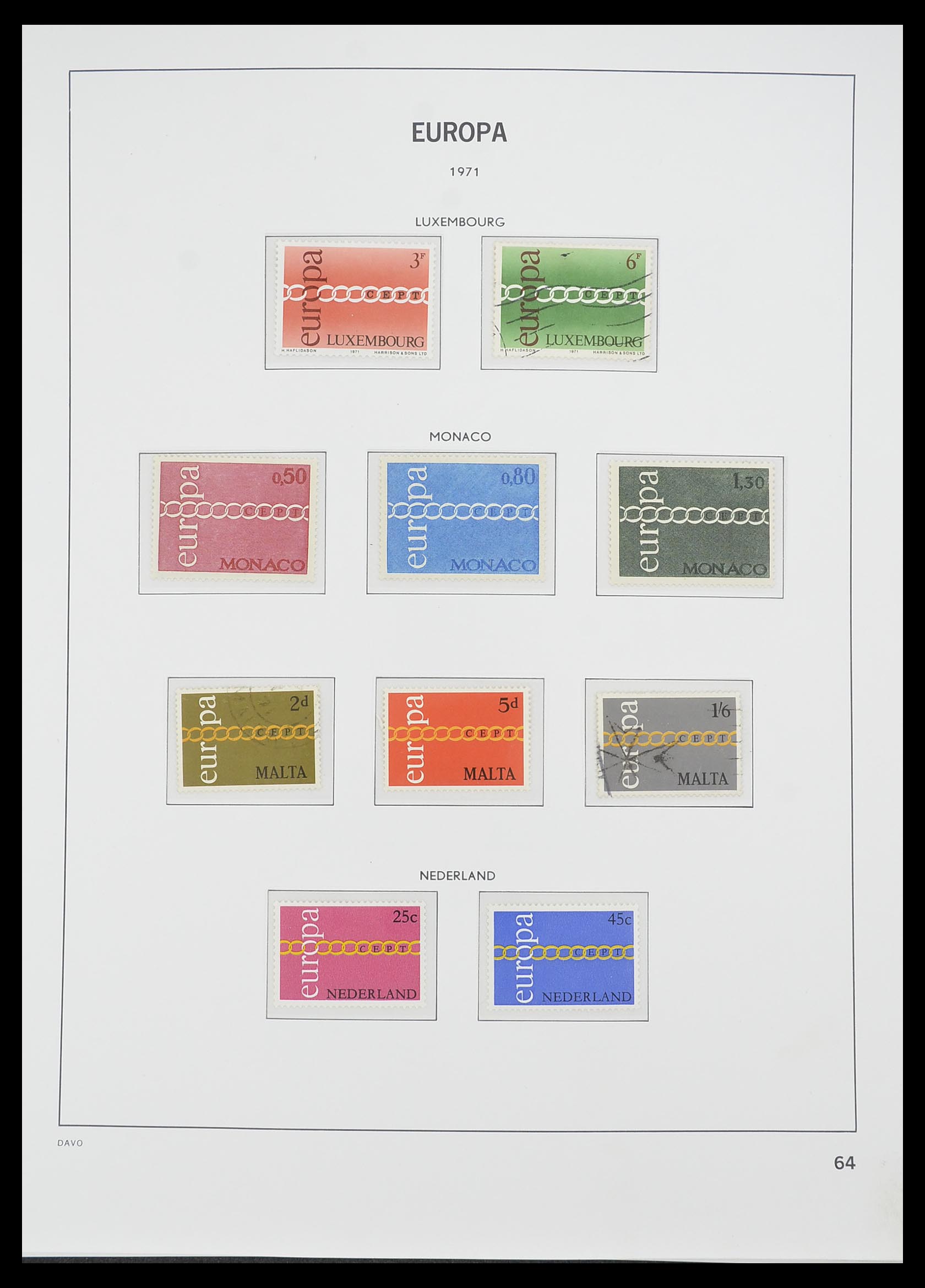 33530 063 - Postzegelverzameling 33530 Europa CEPT 1949-2013.
