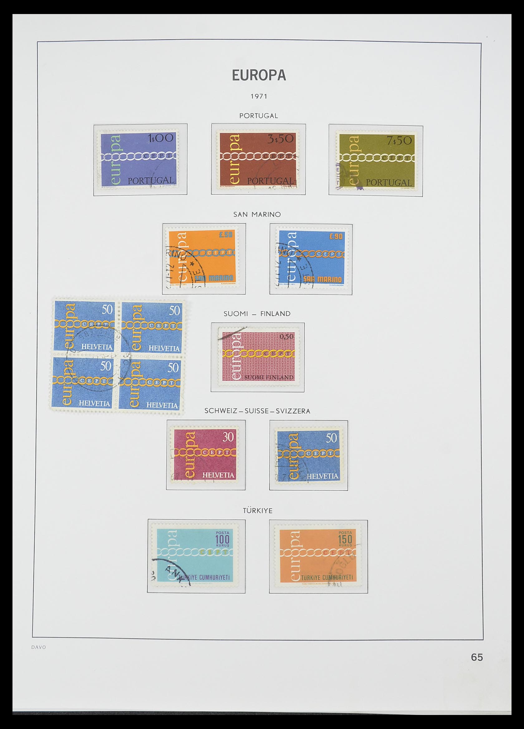 33530 064 - Postzegelverzameling 33530 Europa CEPT 1949-2013.
