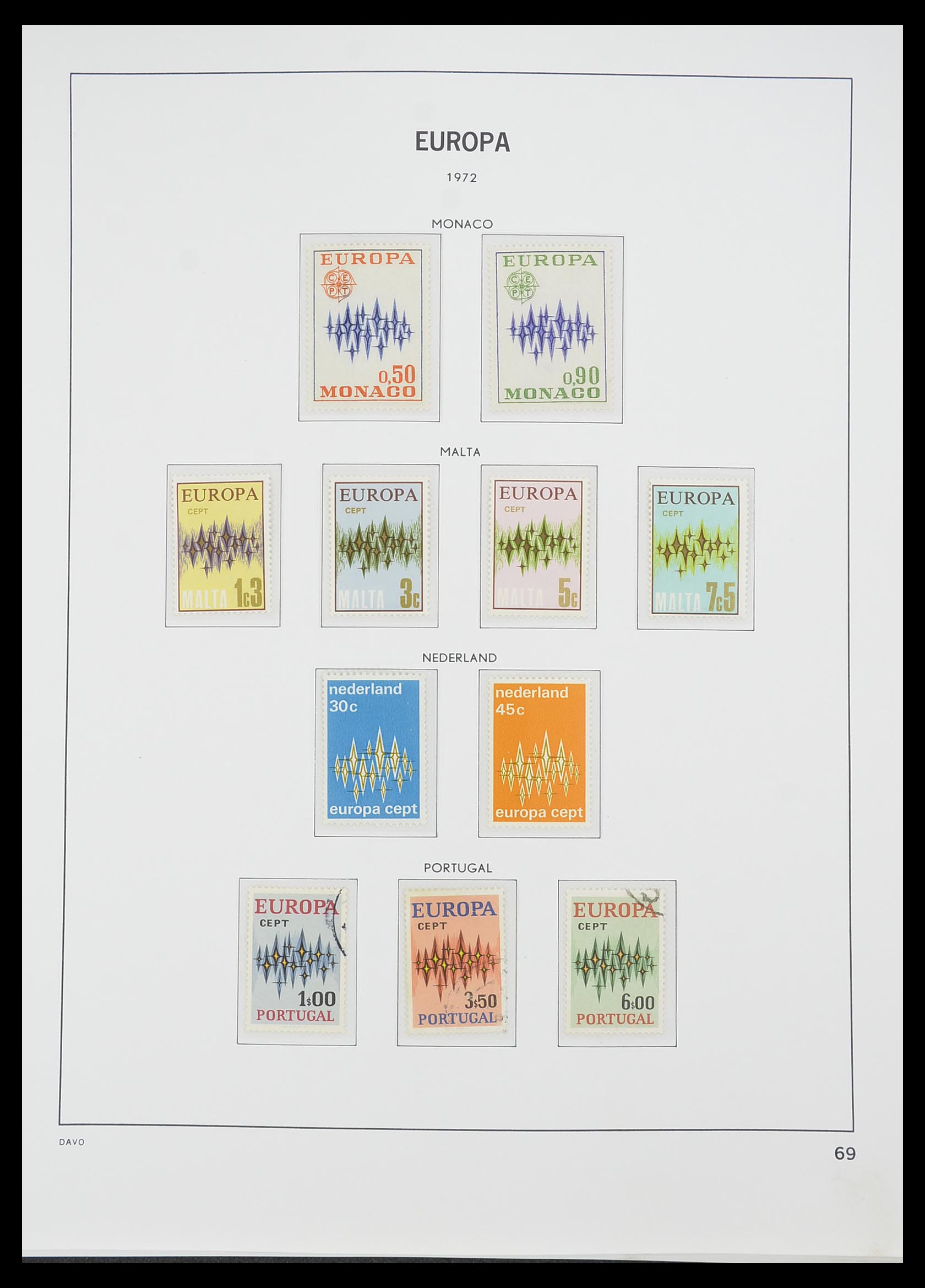 33530 068 - Postzegelverzameling 33530 Europa CEPT 1949-2013.