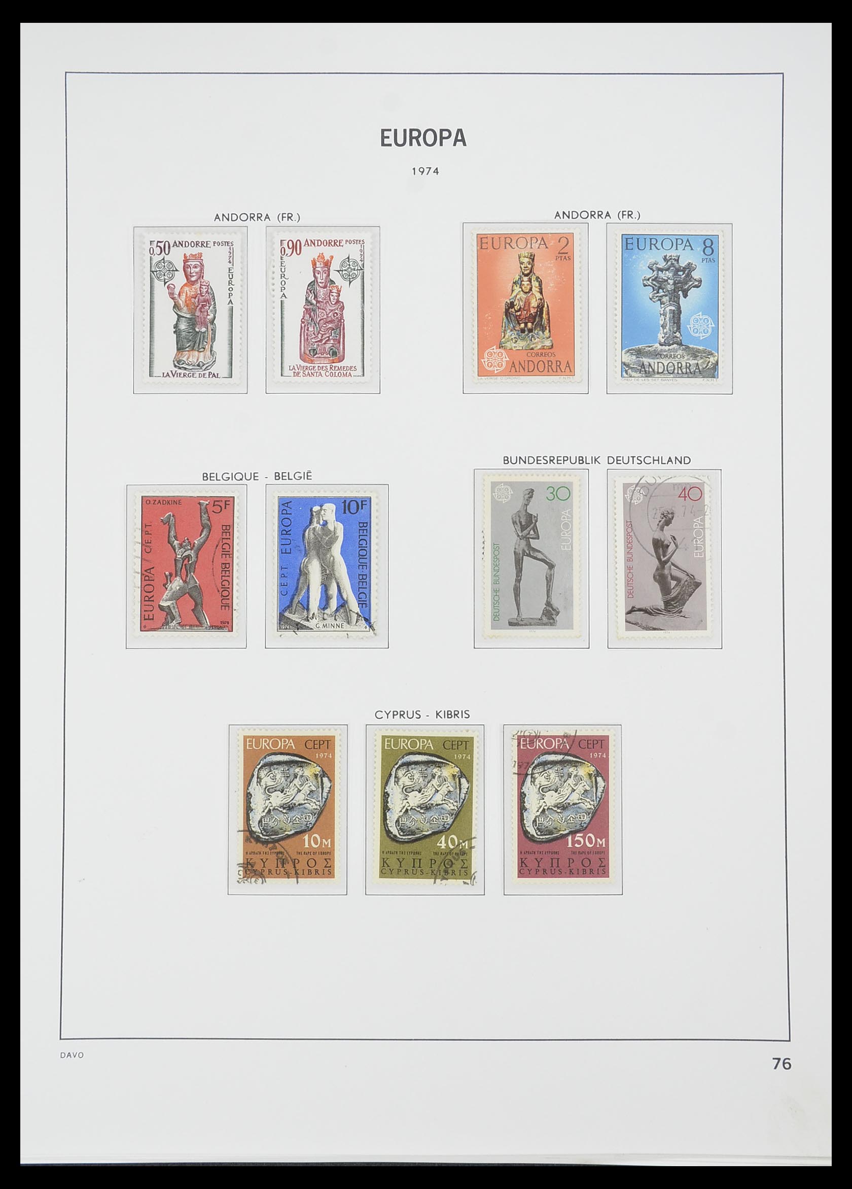 33530 075 - Postzegelverzameling 33530 Europa CEPT 1949-2013.