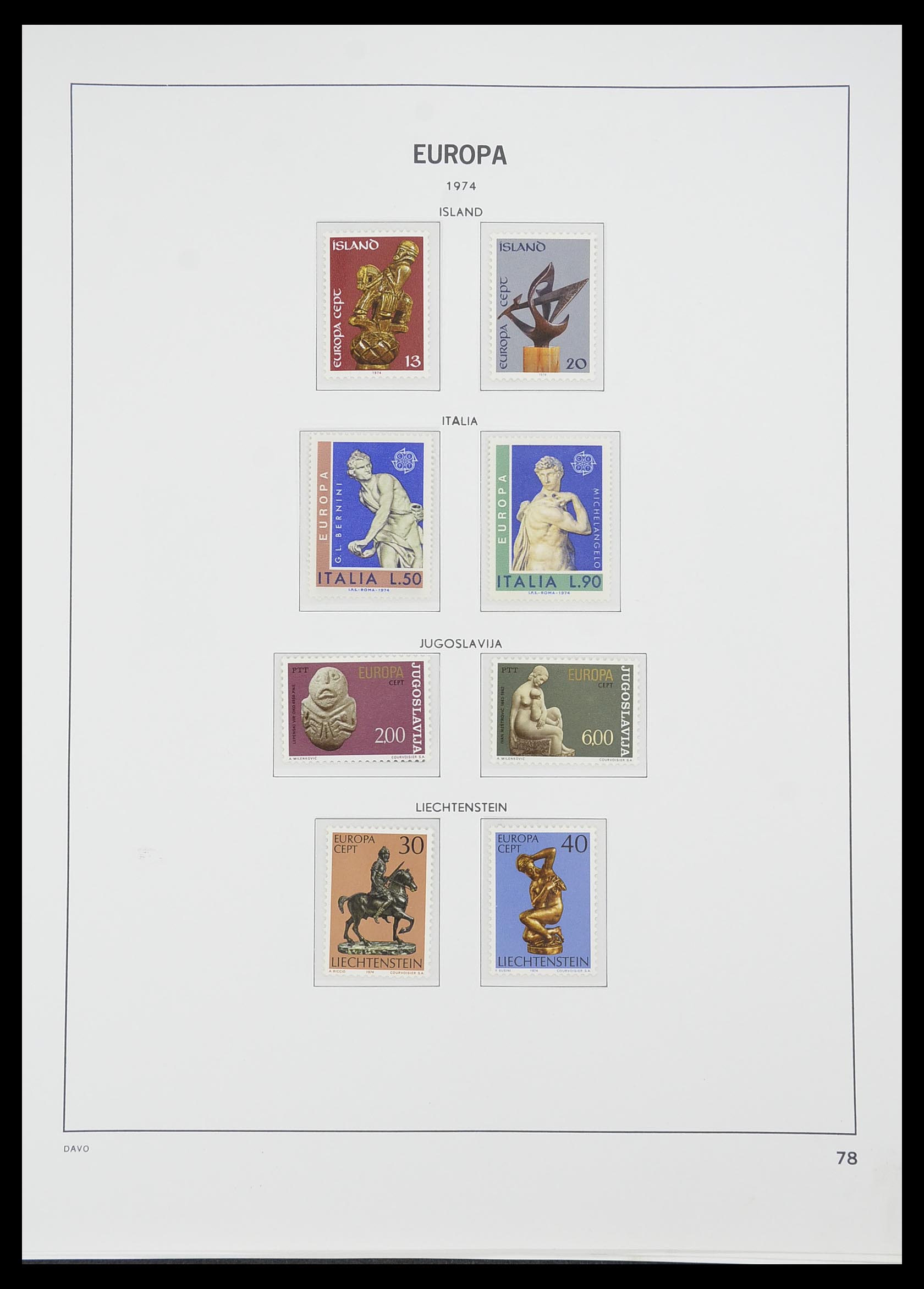 33530 077 - Postzegelverzameling 33530 Europa CEPT 1949-2013.