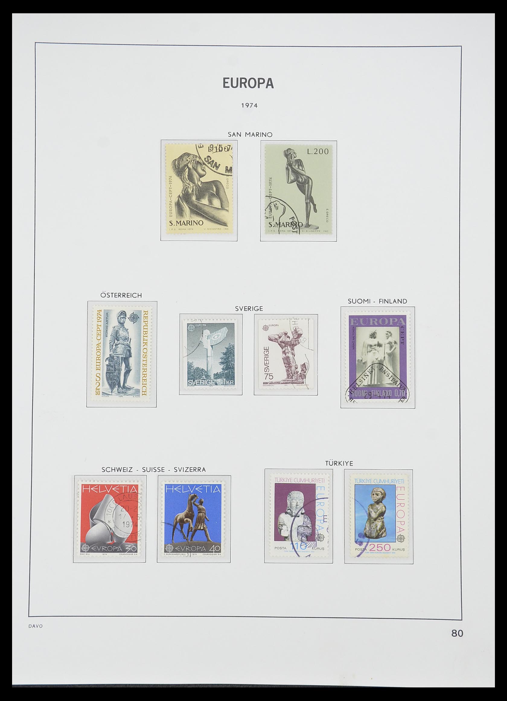 33530 079 - Postzegelverzameling 33530 Europa CEPT 1949-2013.