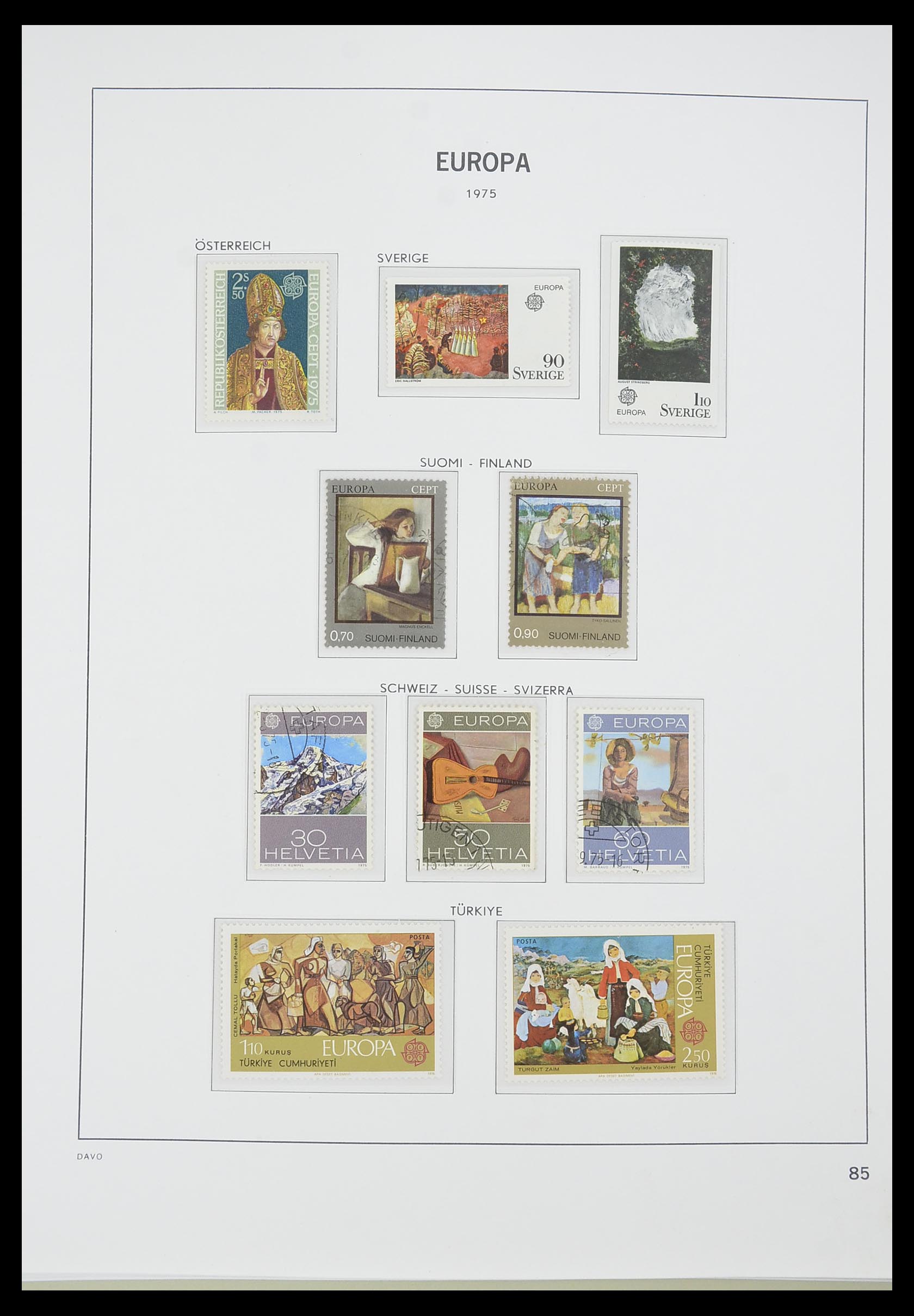 33530 085 - Postzegelverzameling 33530 Europa CEPT 1949-2013.