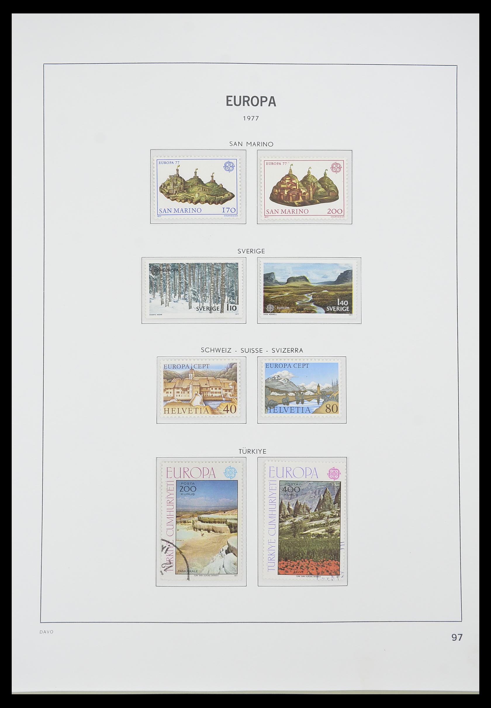 33530 097 - Postzegelverzameling 33530 Europa CEPT 1949-2013.