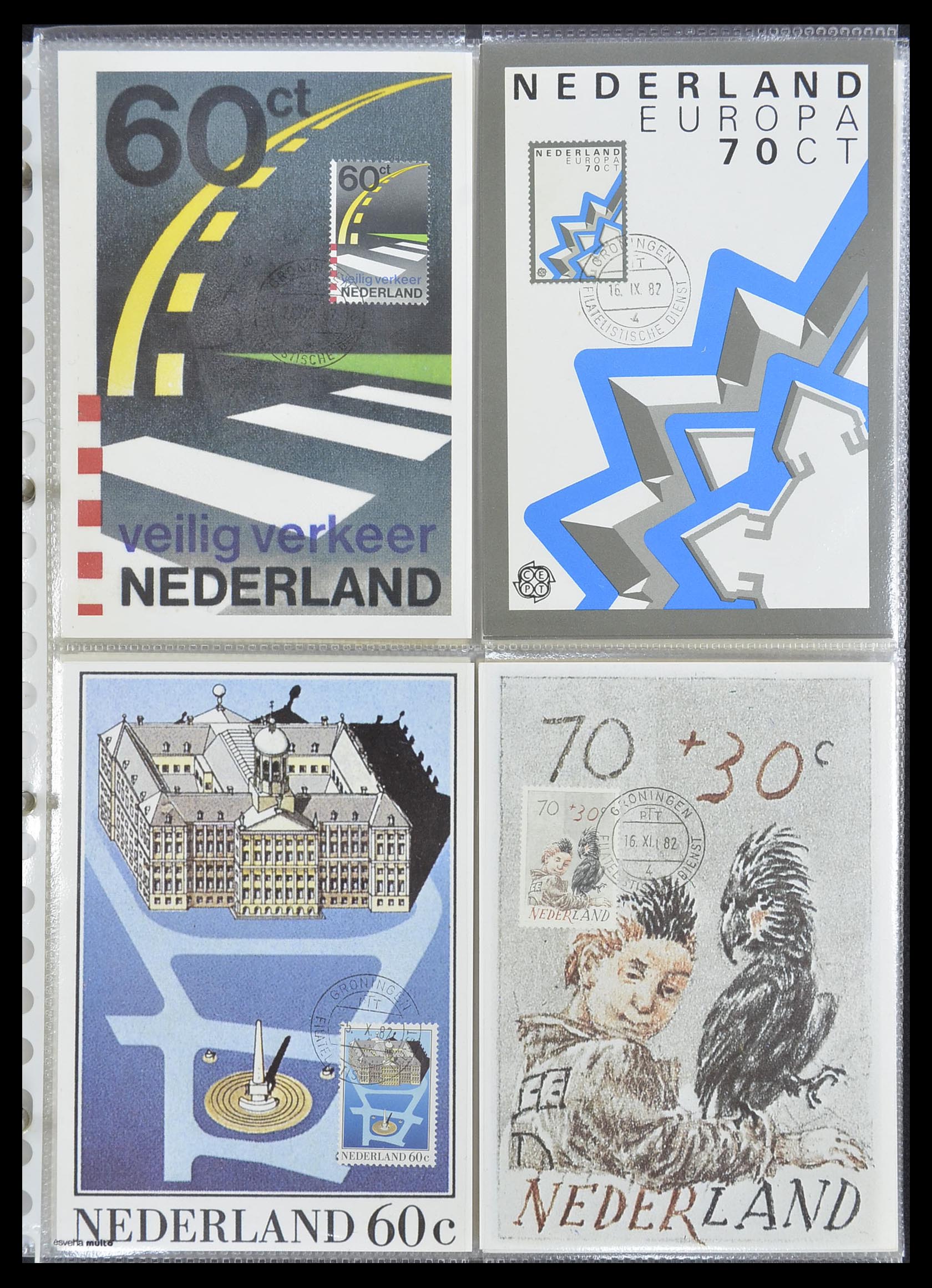 33531 027 - Postzegelverzameling 33531 Nederland maximumkaarten 1928(!)-2006.