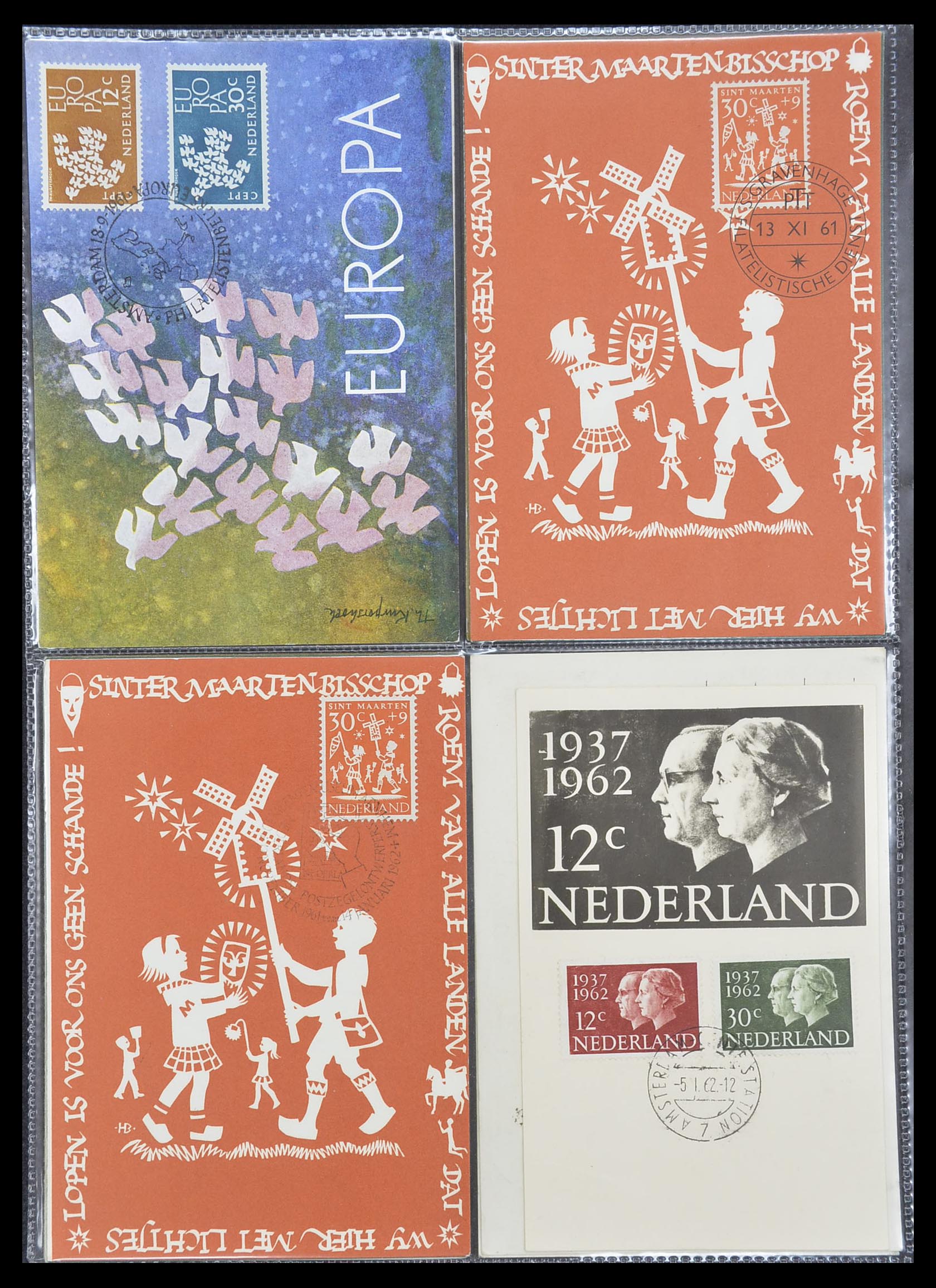 33531 033 - Postzegelverzameling 33531 Nederland maximumkaarten 1928(!)-2006.