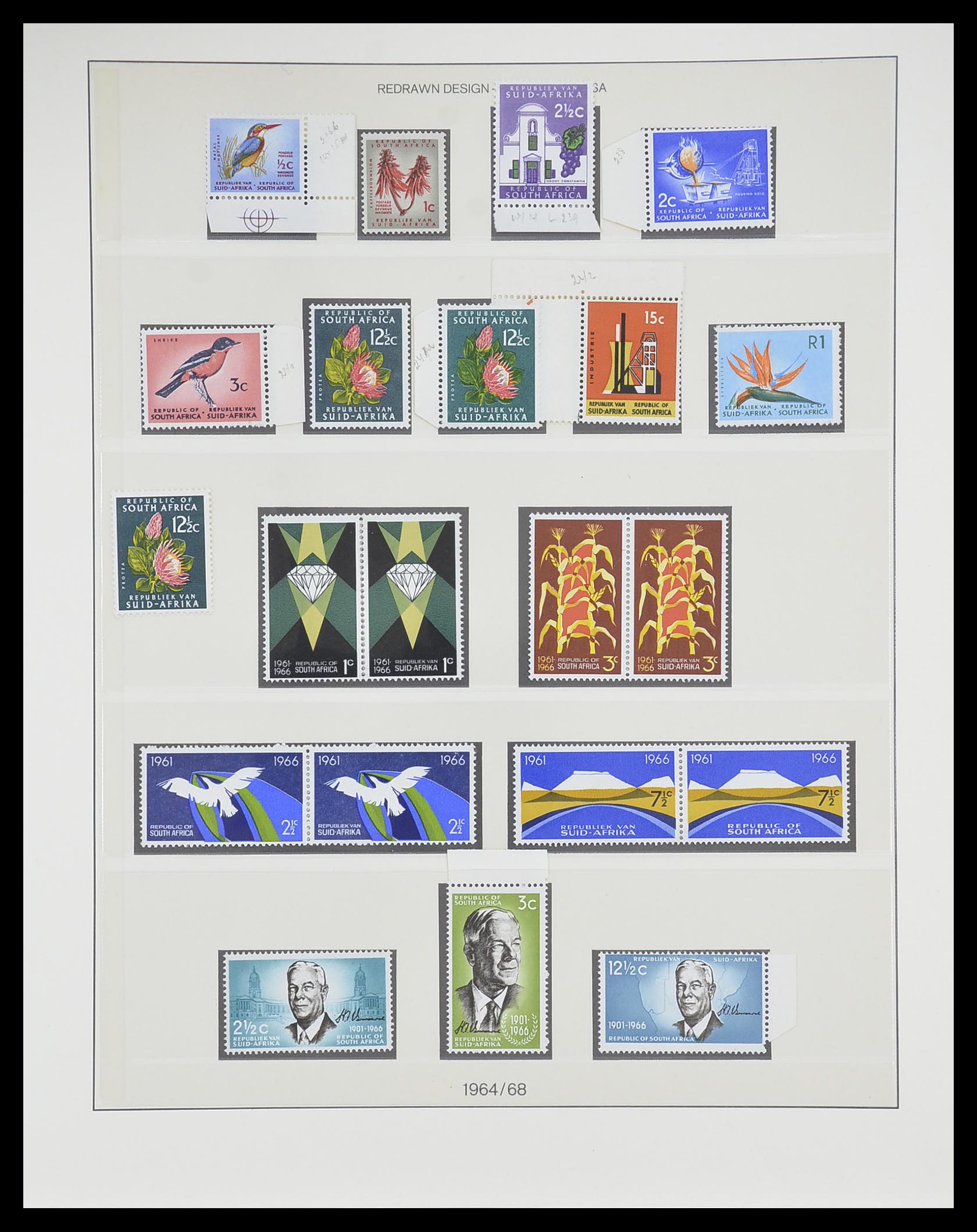 33533 008 - Postzegelverzameling 33533 Zuid Afrika 1961-2013.