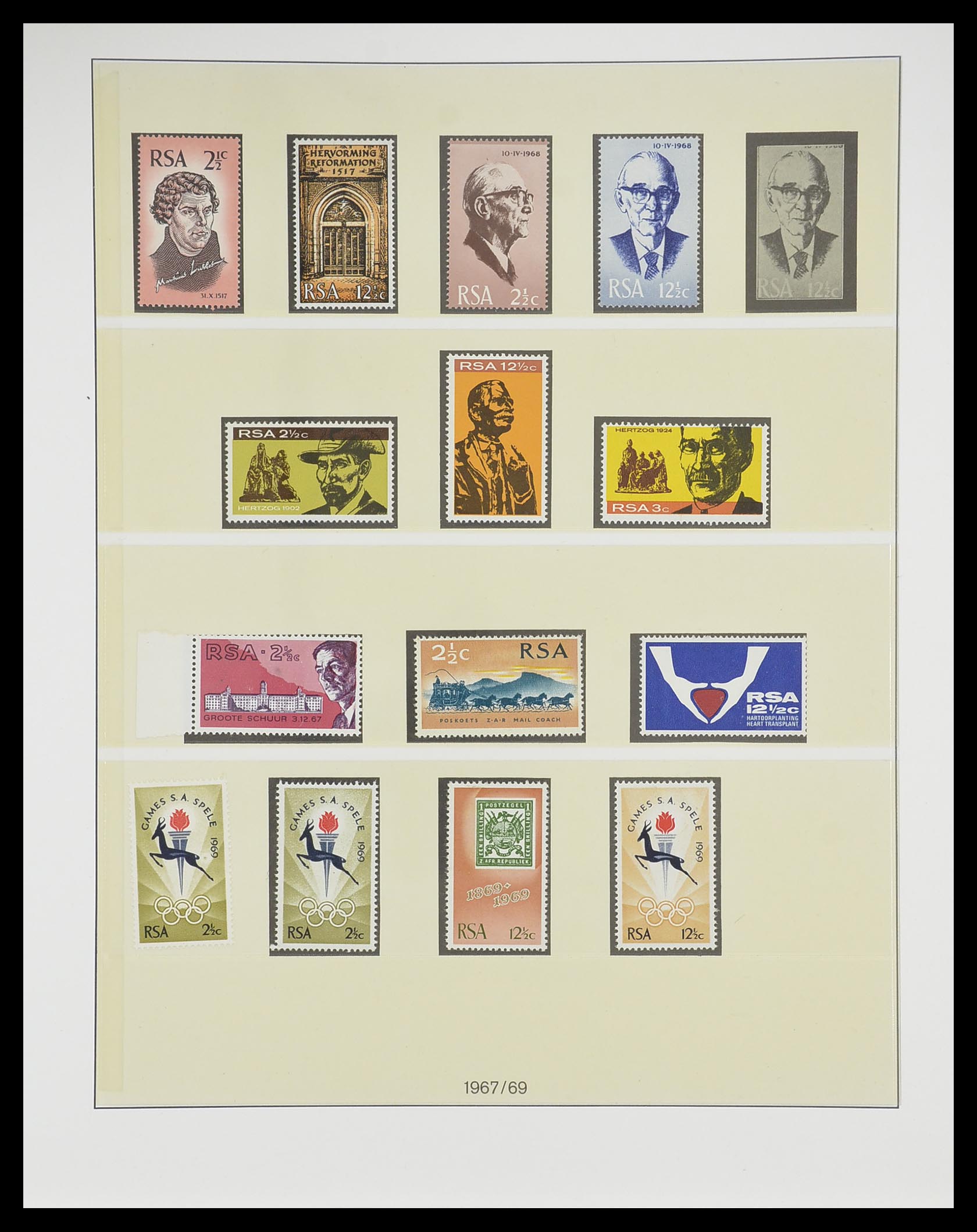 33533 009 - Postzegelverzameling 33533 Zuid Afrika 1961-2013.