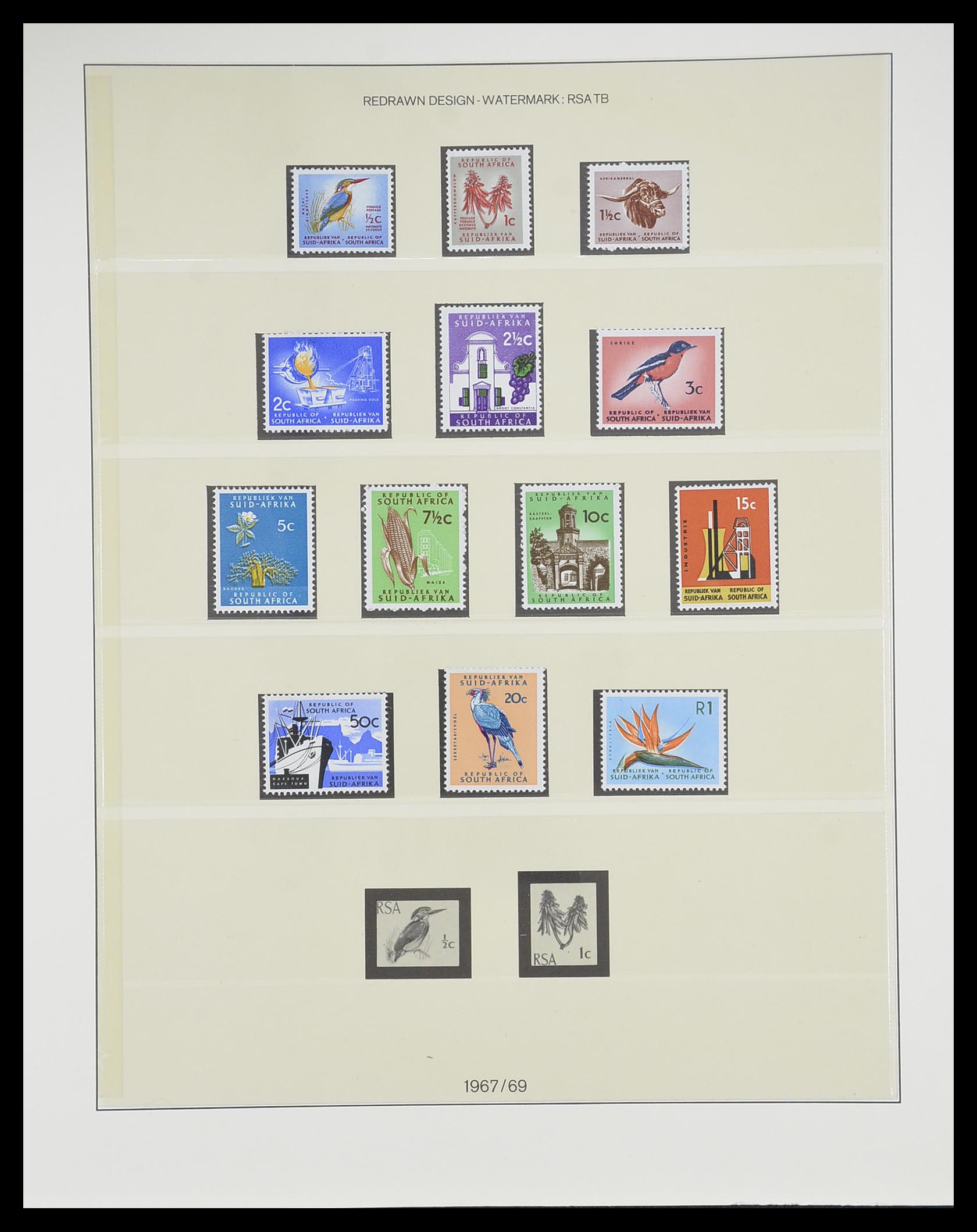 33533 010 - Postzegelverzameling 33533 Zuid Afrika 1961-2013.