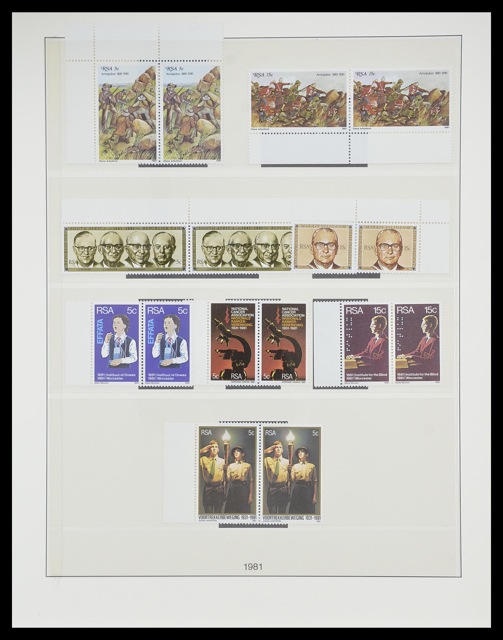 33533 032 - Postzegelverzameling 33533 Zuid Afrika 1961-2013.