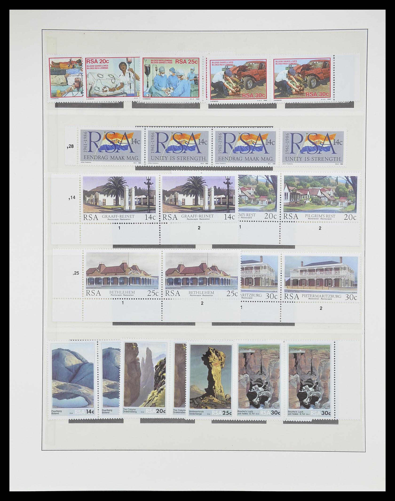 33533 045 - Postzegelverzameling 33533 Zuid Afrika 1961-2013.
