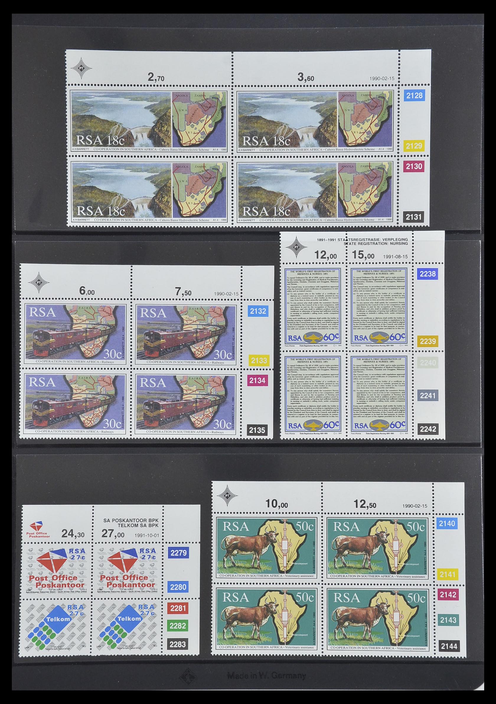 33533 381 - Postzegelverzameling 33533 Zuid Afrika 1961-2013.