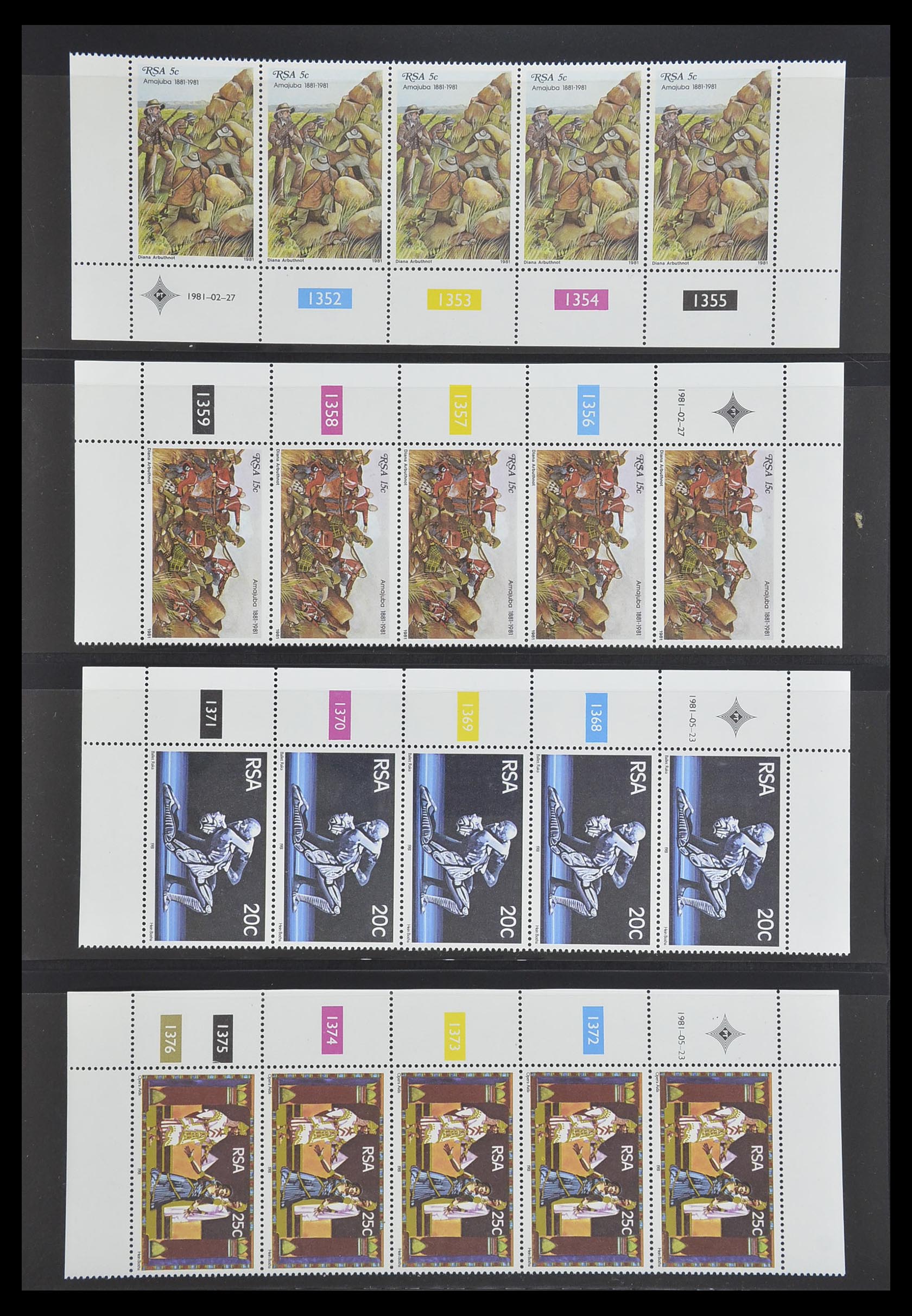 33533 392 - Postzegelverzameling 33533 Zuid Afrika 1961-2013.