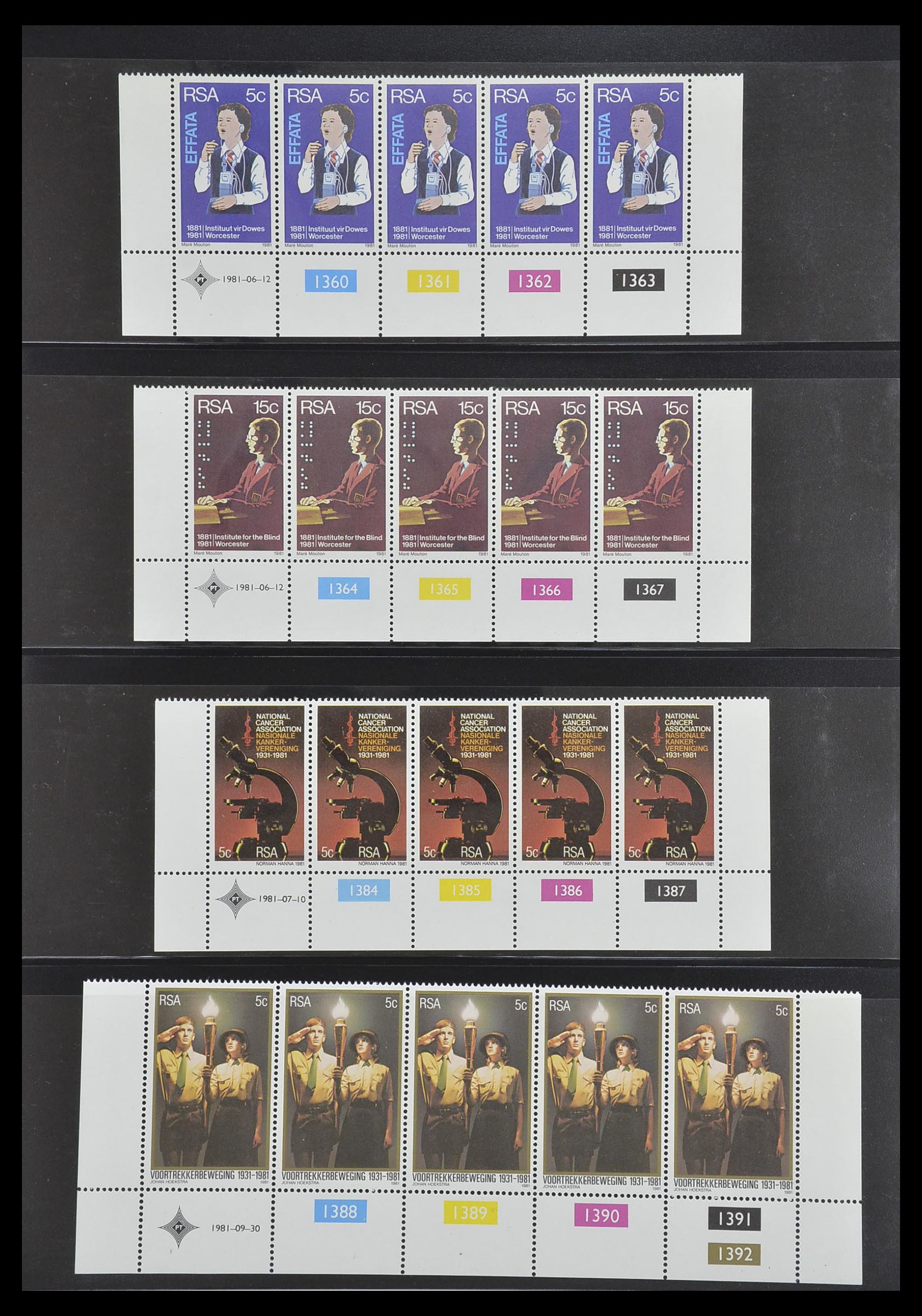 33533 393 - Postzegelverzameling 33533 Zuid Afrika 1961-2013.