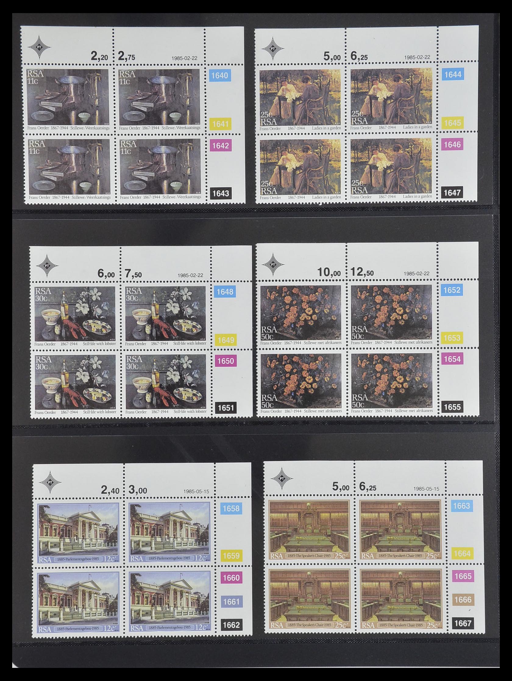 33533 416 - Postzegelverzameling 33533 Zuid Afrika 1961-2013.