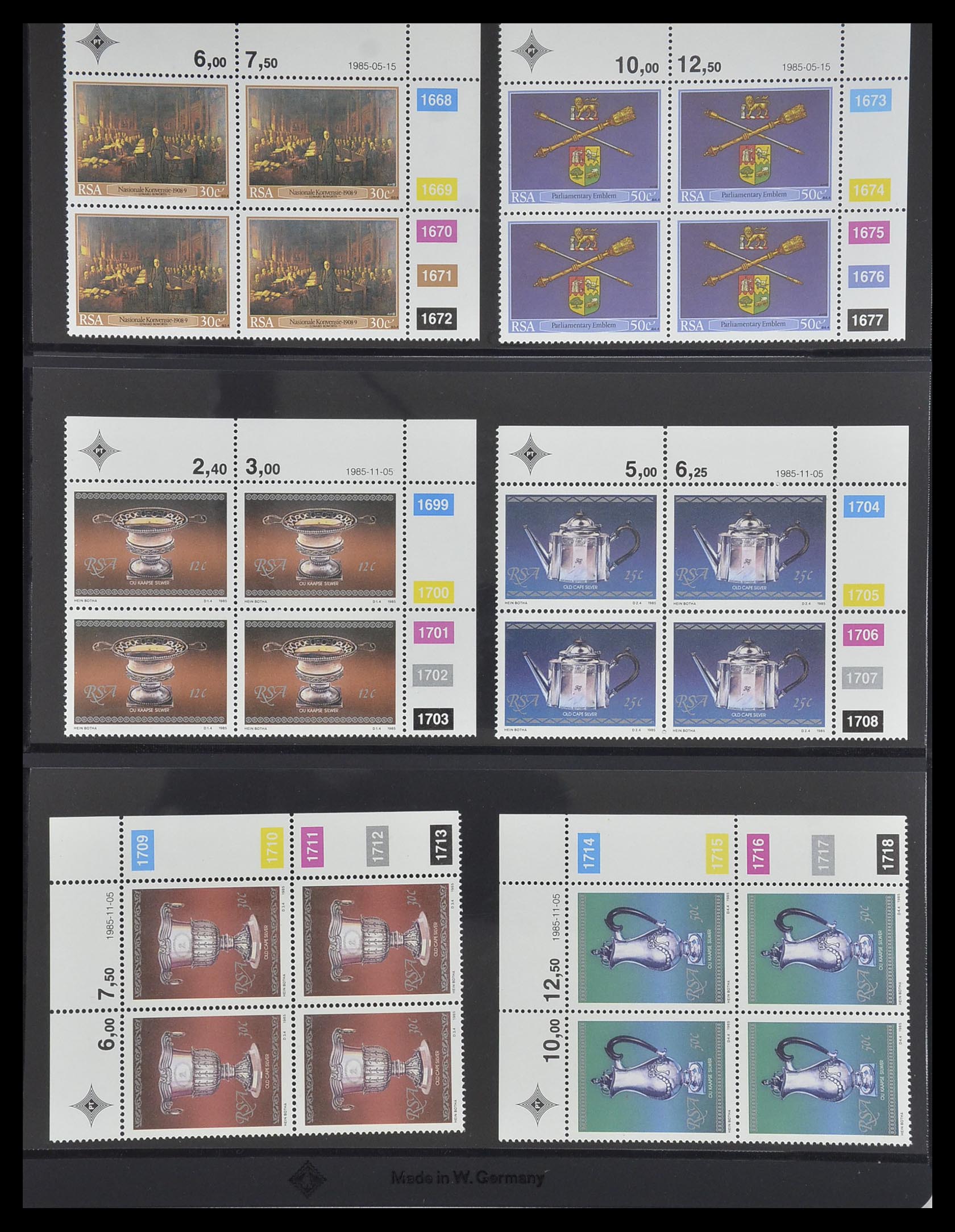33533 417 - Postzegelverzameling 33533 Zuid Afrika 1961-2013.