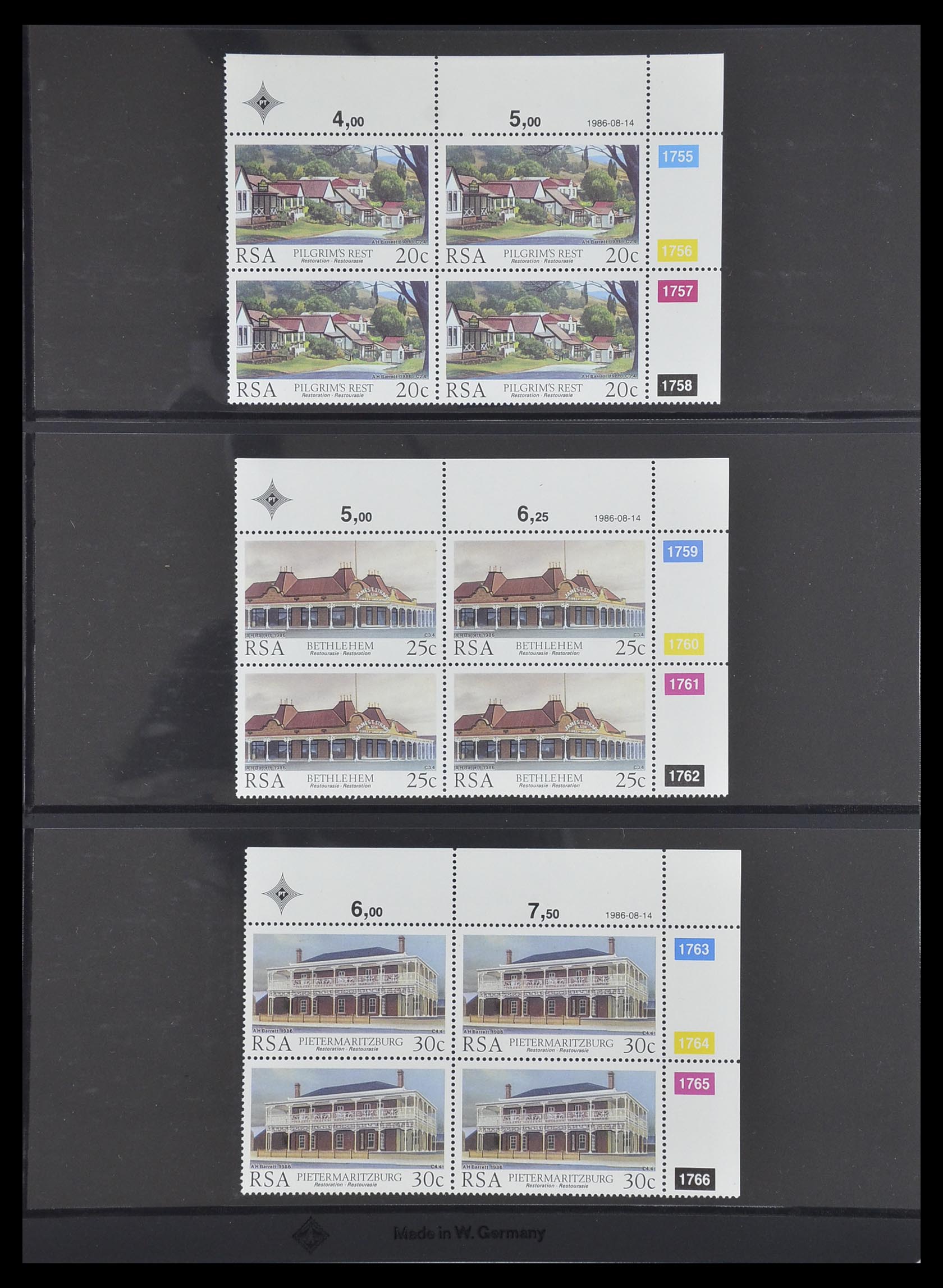33533 419 - Postzegelverzameling 33533 Zuid Afrika 1961-2013.