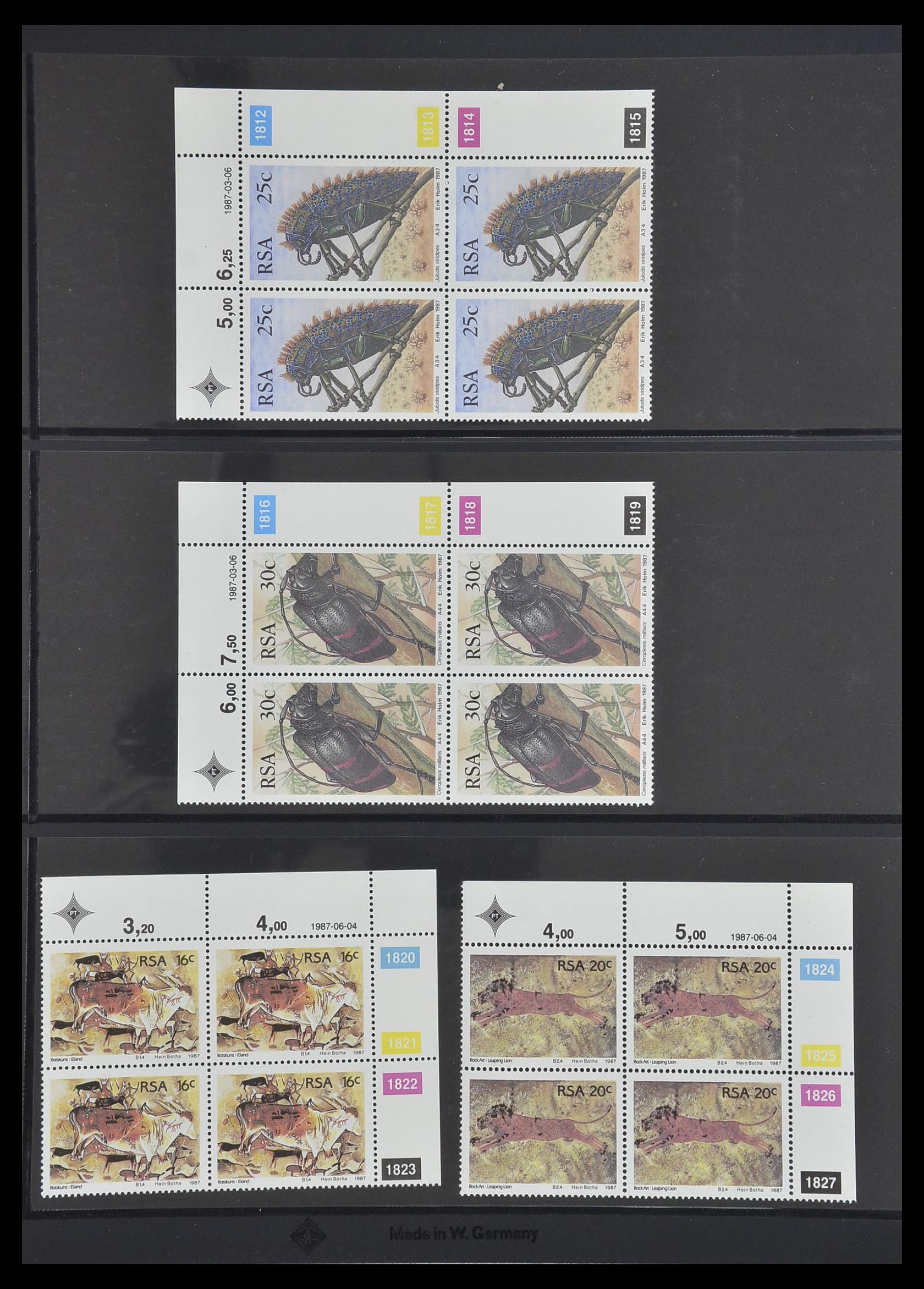 33533 423 - Postzegelverzameling 33533 Zuid Afrika 1961-2013.