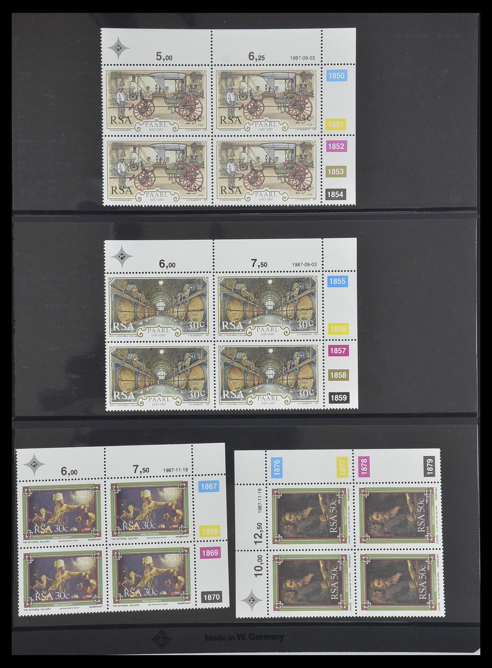 33533 425 - Postzegelverzameling 33533 Zuid Afrika 1961-2013.