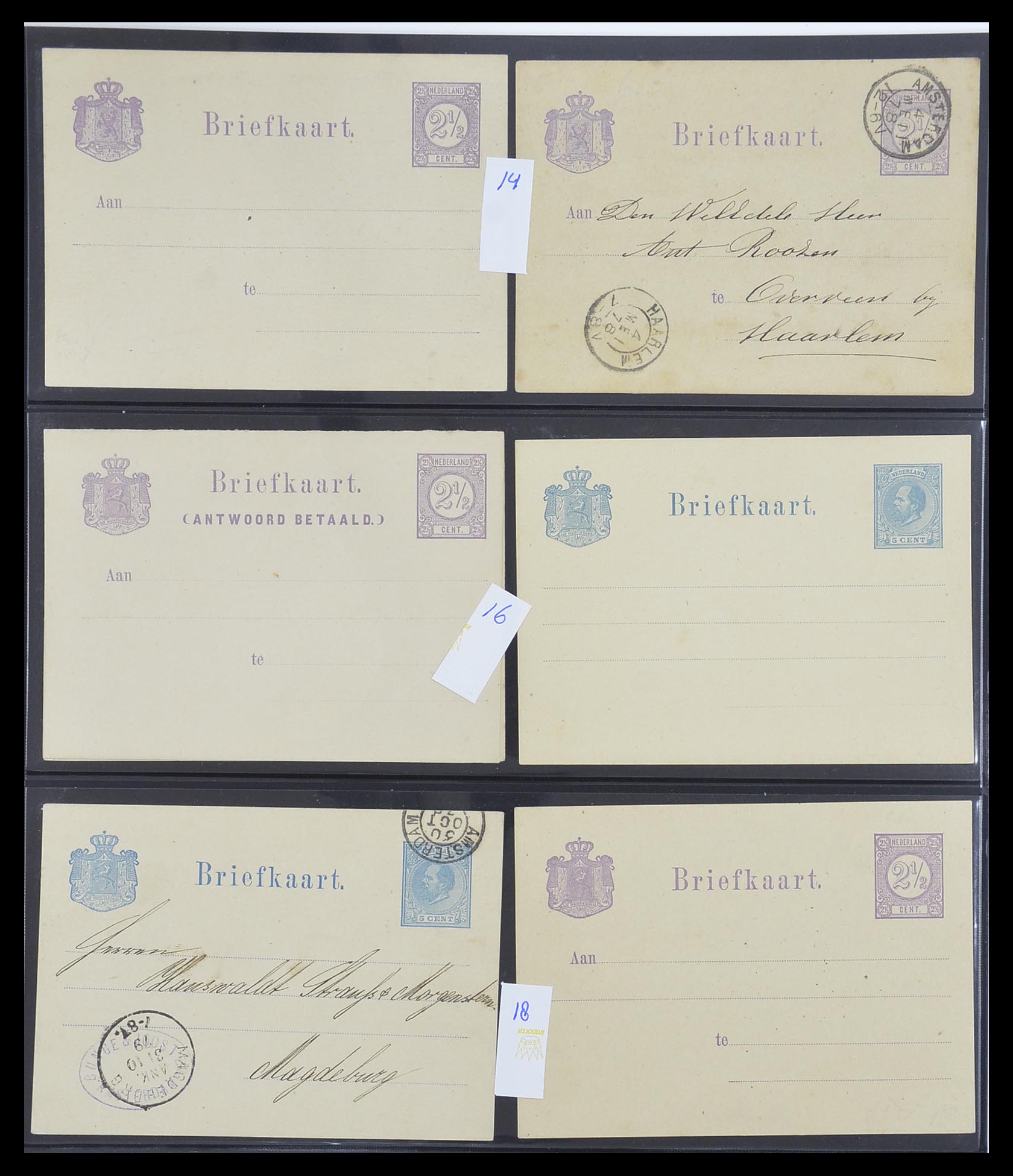 33534 005 - Postzegelverzameling 33534 Nederland postwaardestukken 1871-2010.