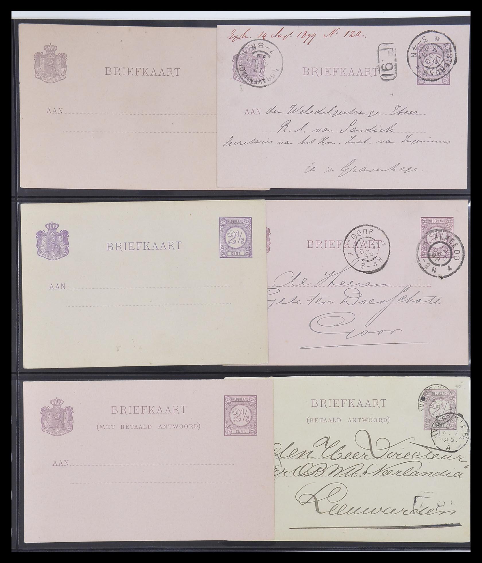 33534 009 - Postzegelverzameling 33534 Nederland postwaardestukken 1871-2010.