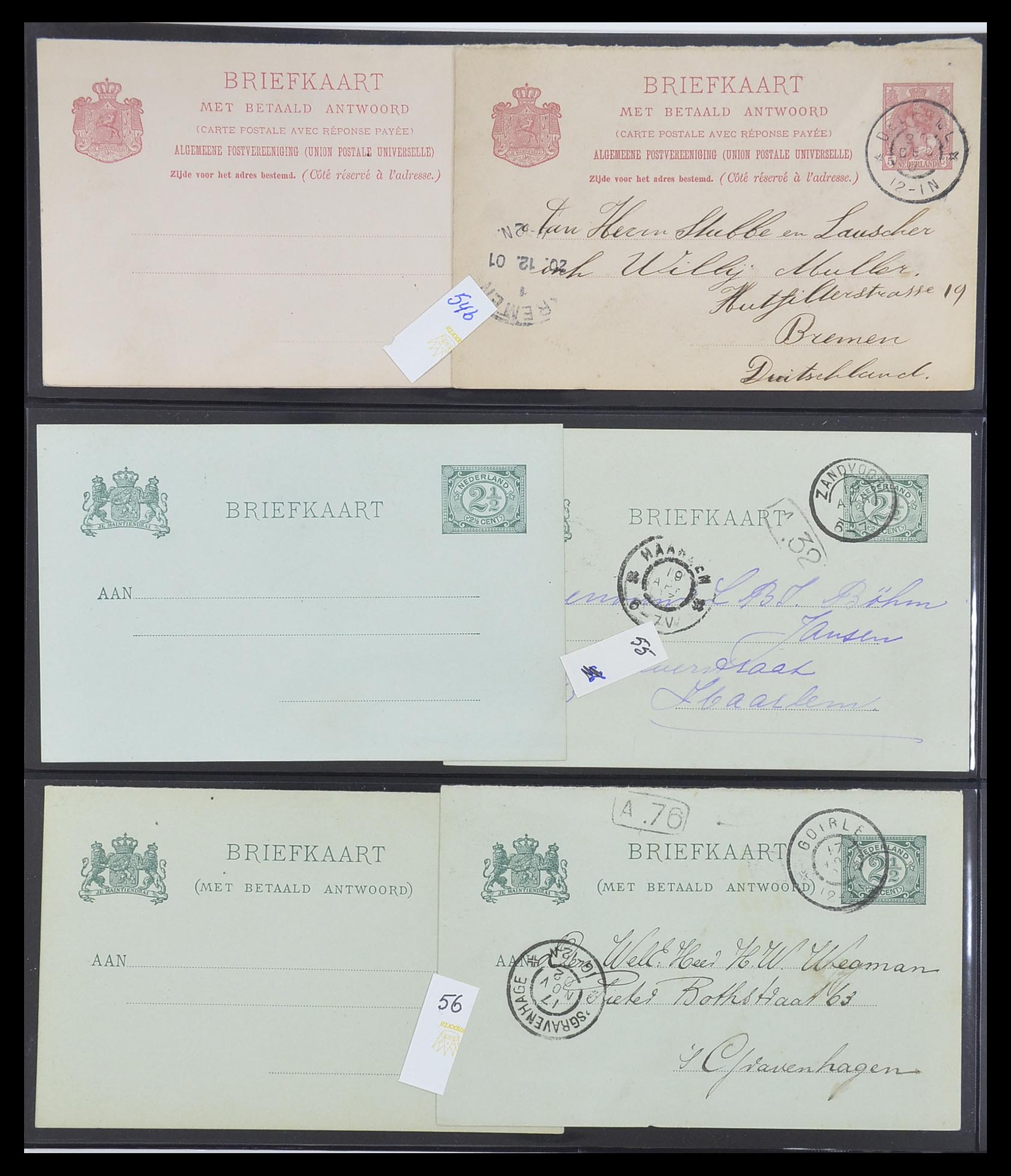 33534 014 - Postzegelverzameling 33534 Nederland postwaardestukken 1871-2010.