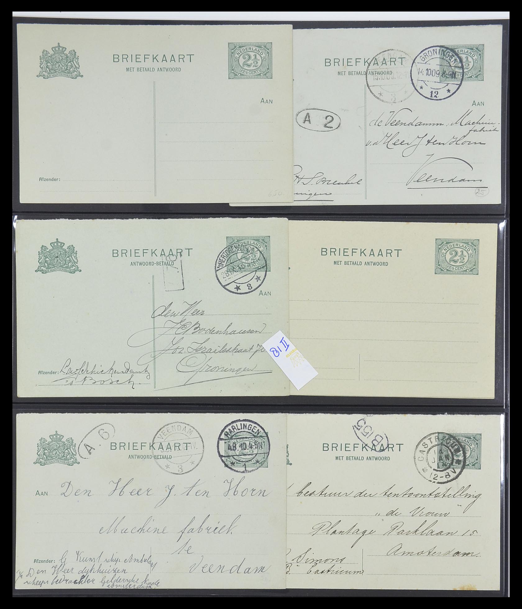 33534 023 - Postzegelverzameling 33534 Nederland postwaardestukken 1871-2010.