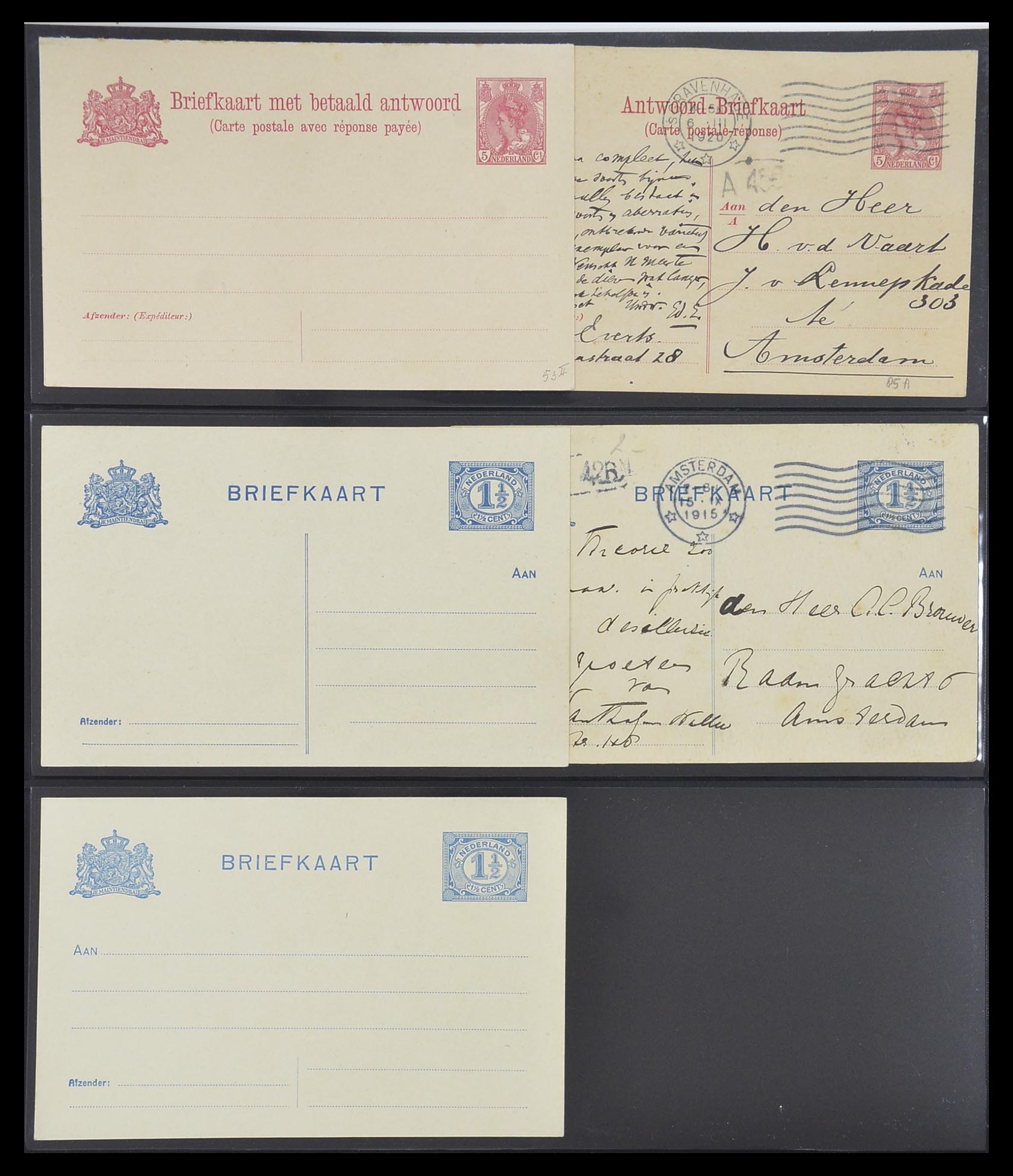 33534 026 - Postzegelverzameling 33534 Nederland postwaardestukken 1871-2010.