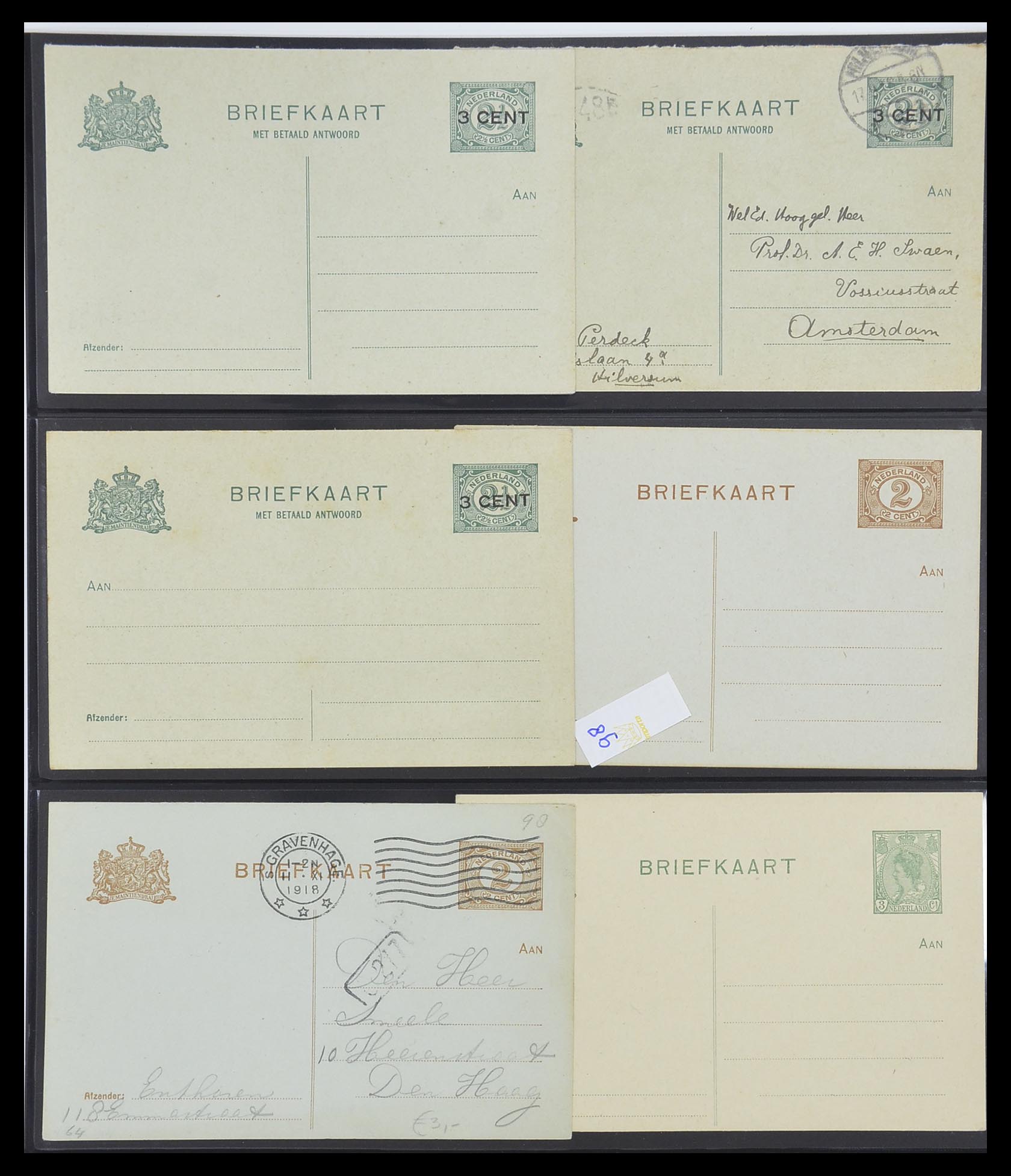 33534 034 - Postzegelverzameling 33534 Nederland postwaardestukken 1871-2010.